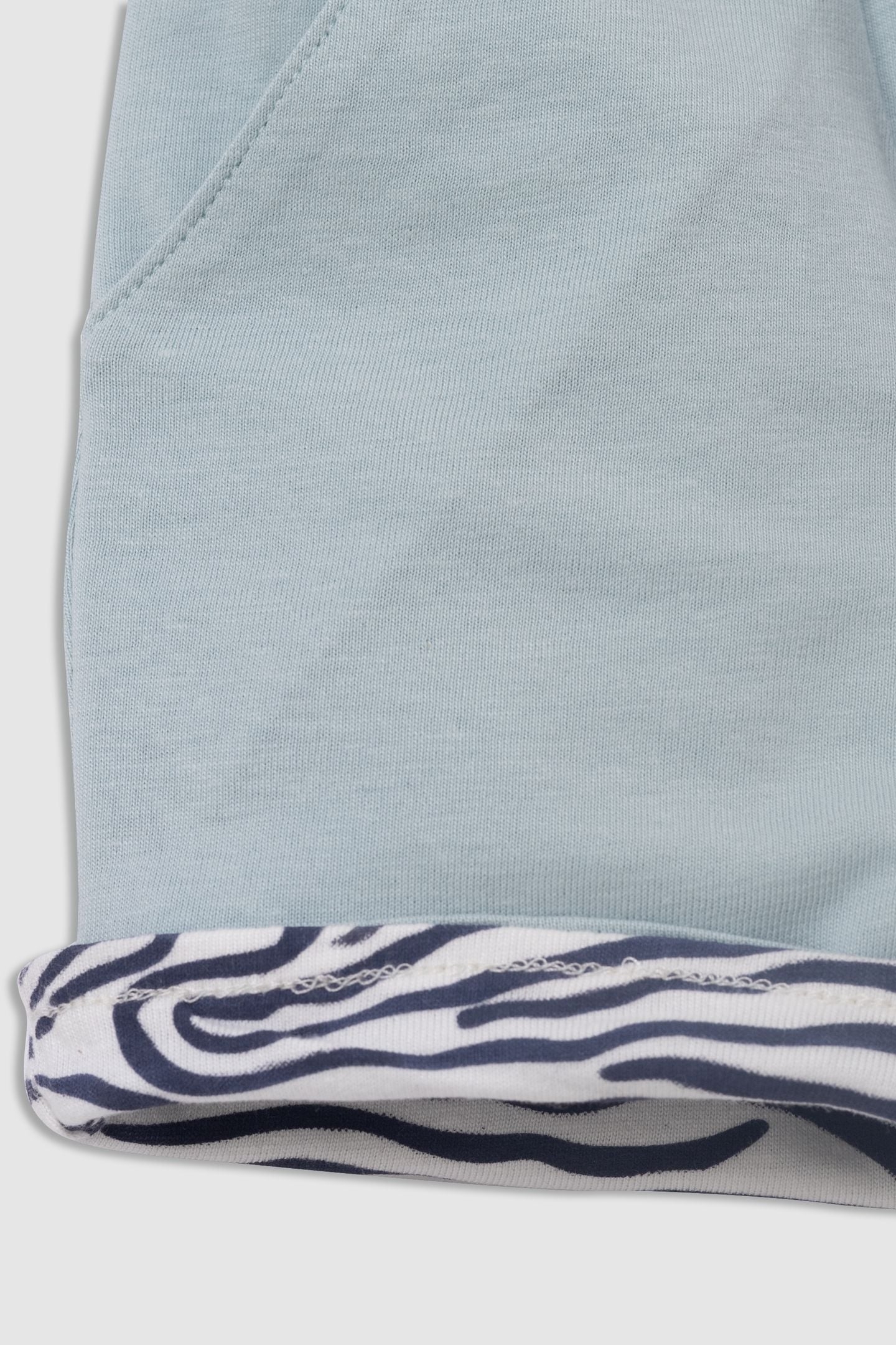 REVERSIBLE NAVY AND AQUA GREEN BERMUDA SHORTS 6