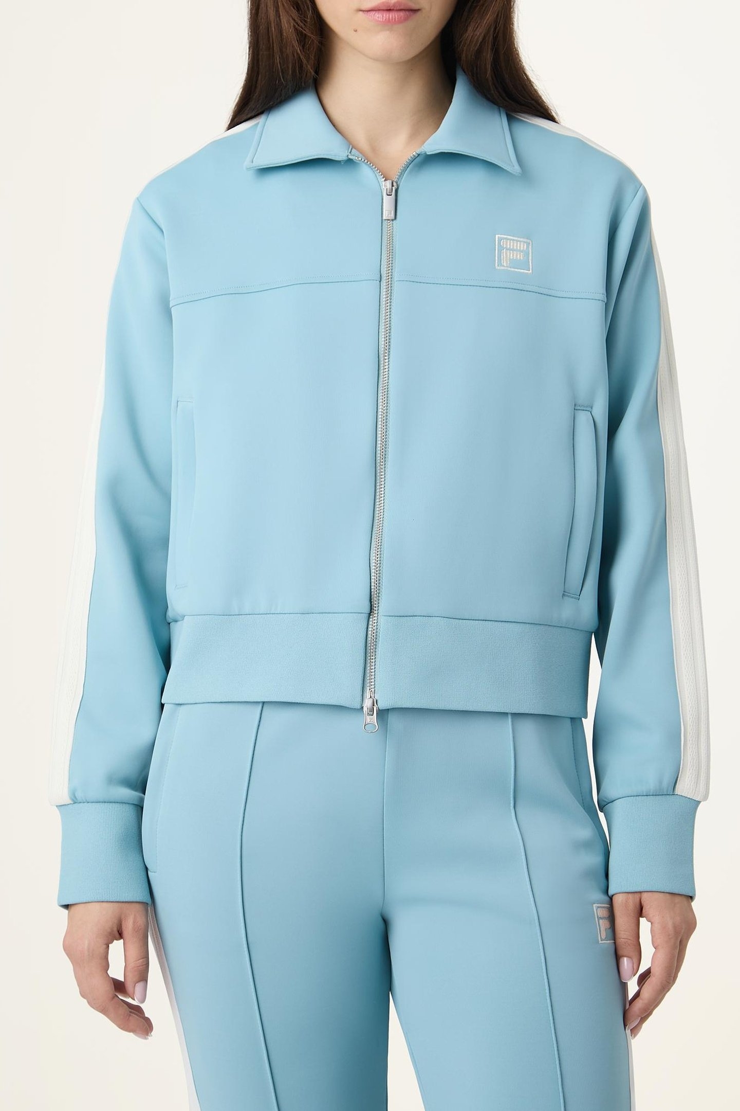 COMO BOXY TAPED TRACK JACKET TOURMALINE 1