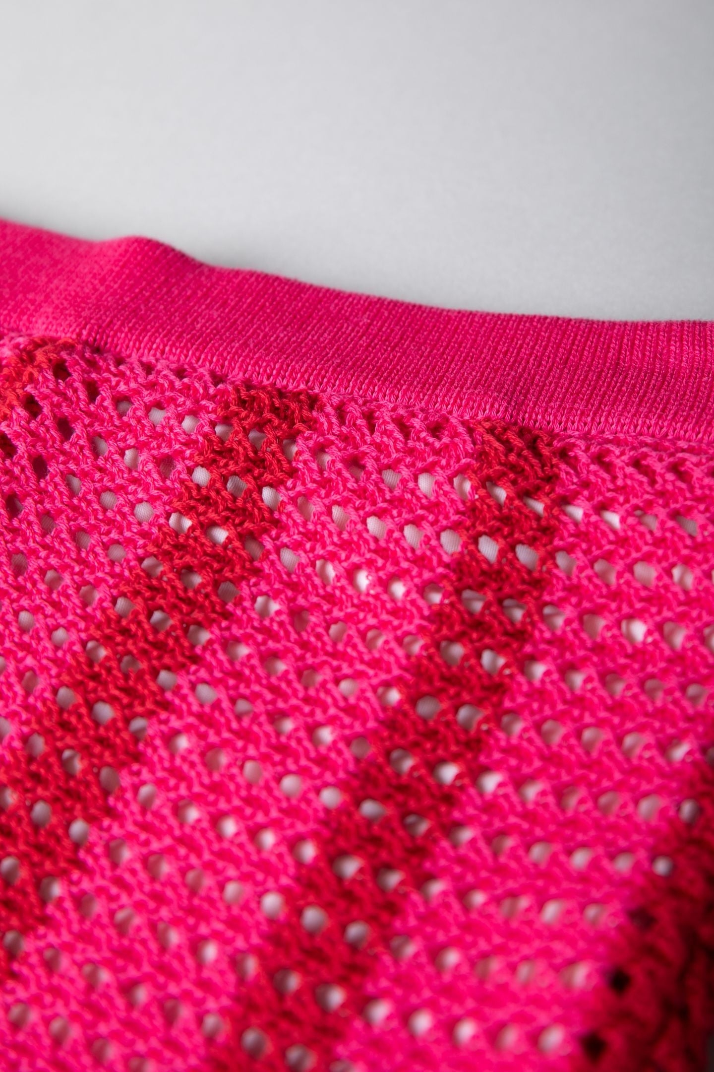 NOLITA CROCHET STRIPE SHORT MEDIUM BRIGHT PINK 5