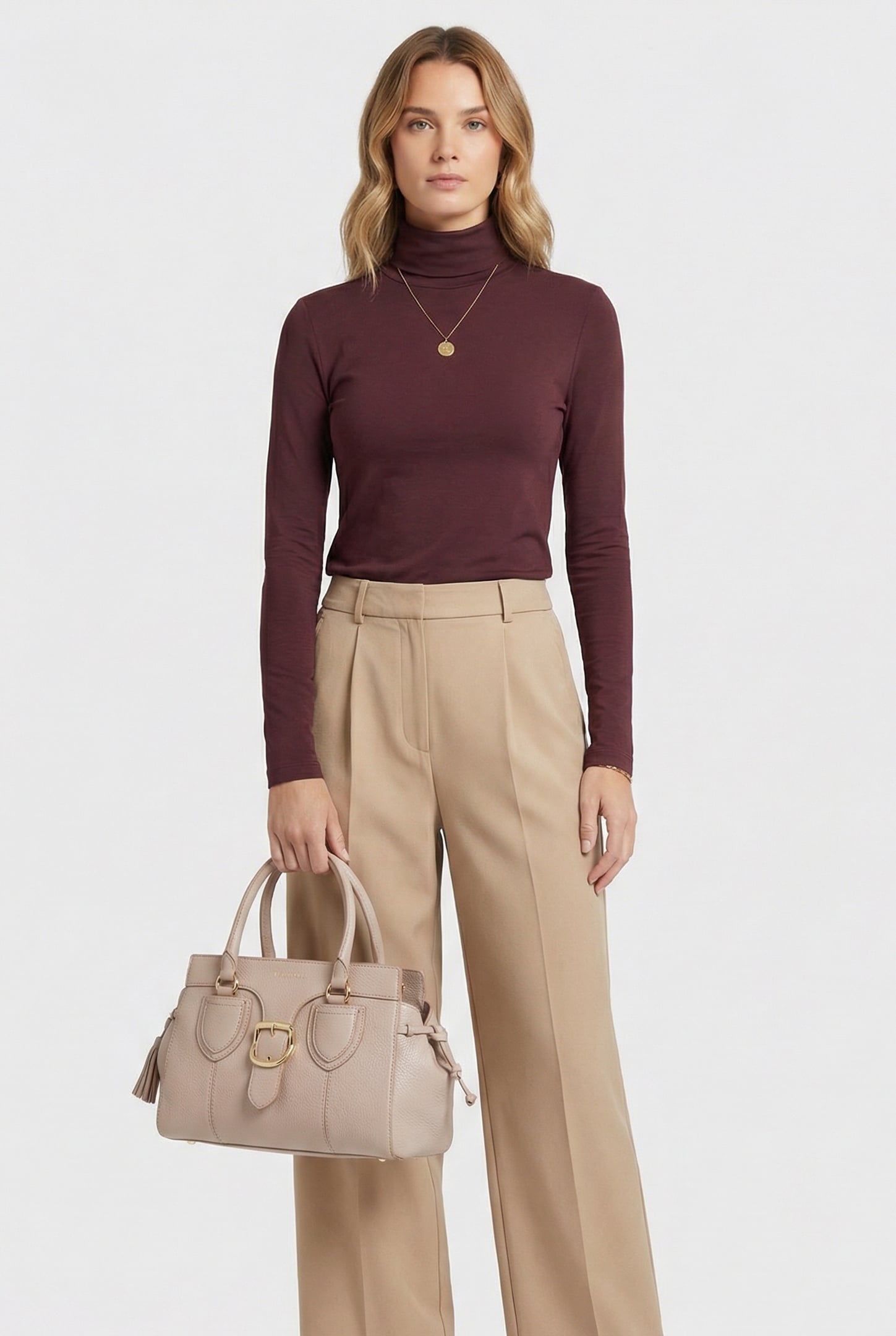 GRAINED LEATHER HANDBAG 1