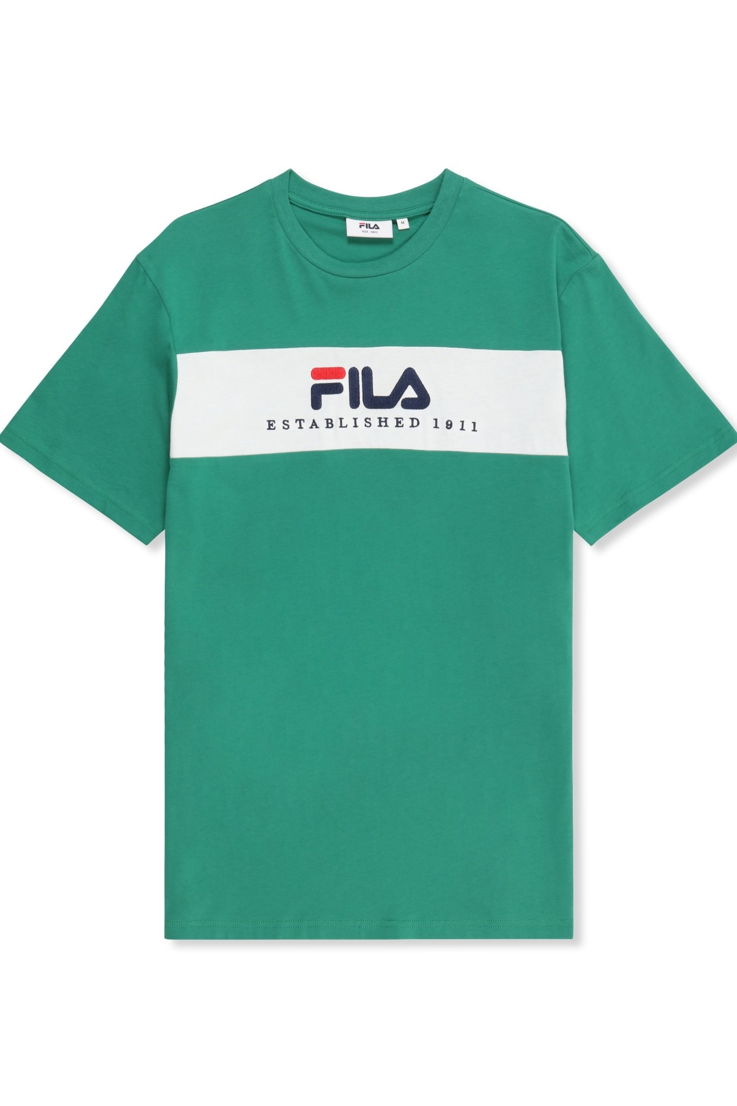 UNISEX VALSERA REGULAR BLOCKED T-SHIRT GREEN JACKET-EGRET 5