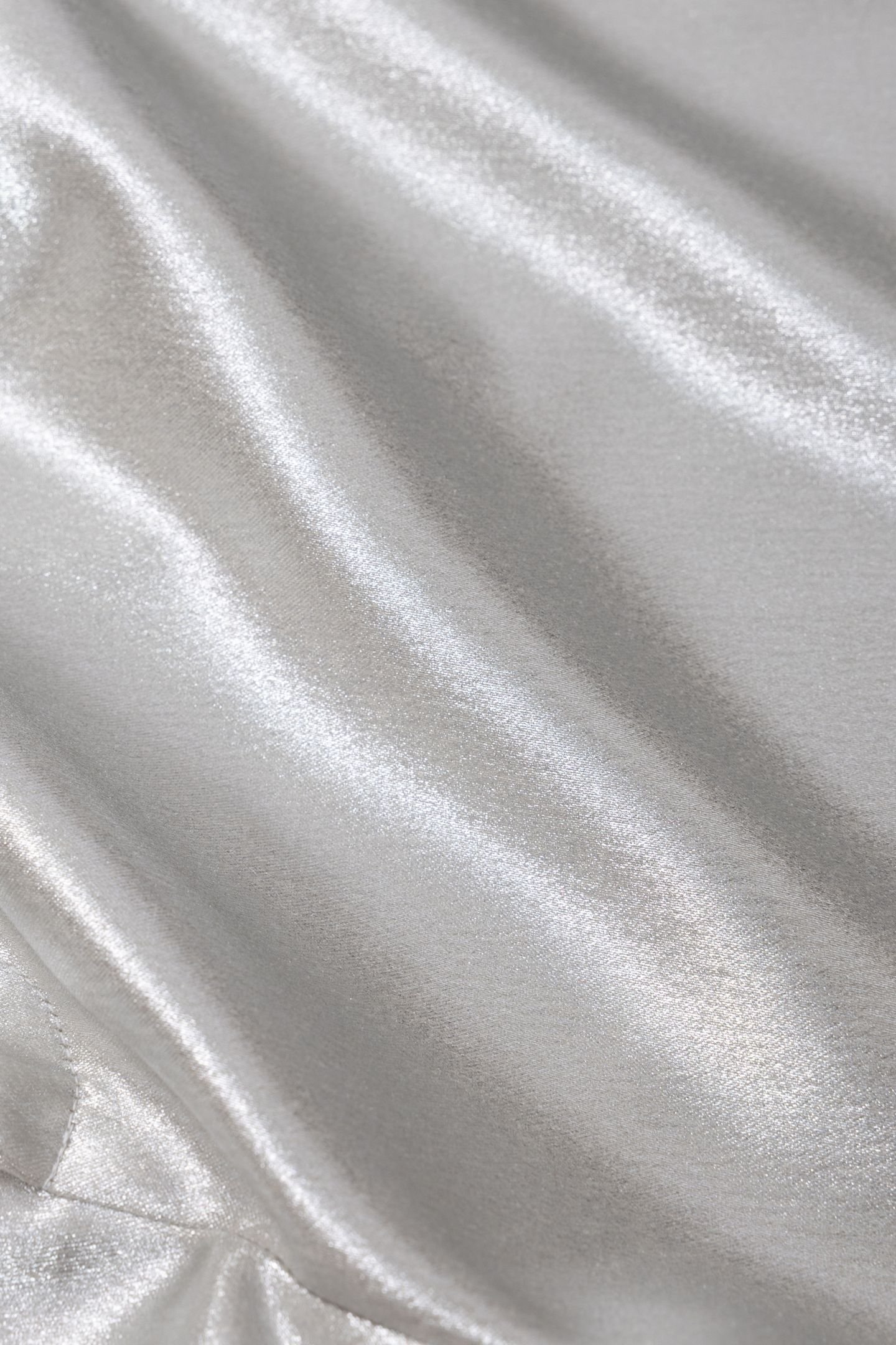 COATED SILVER FLARE SUIT PANTS 7