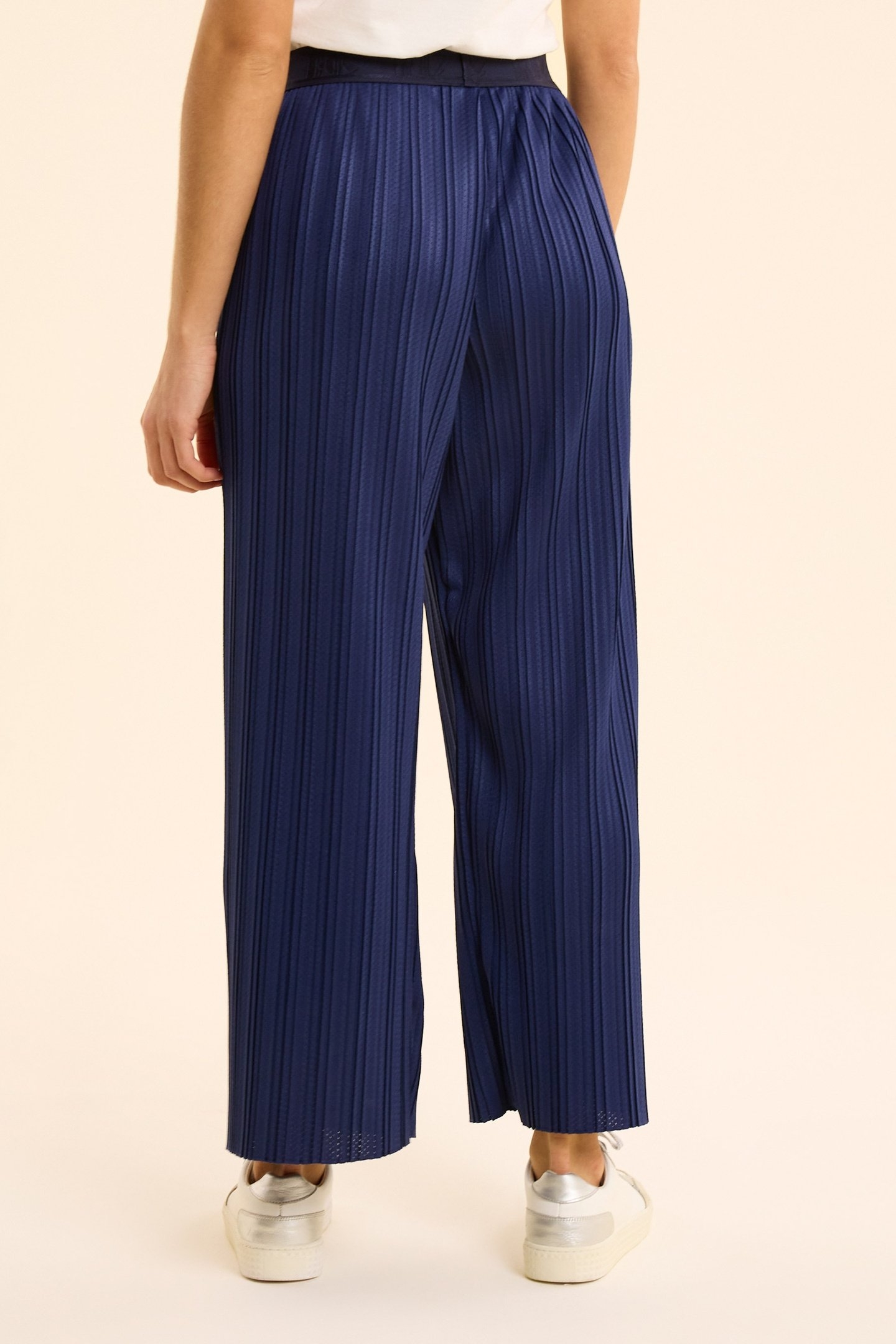 INDIGO PLEATED WIDE-LEG TROUSERS INDIGO 4