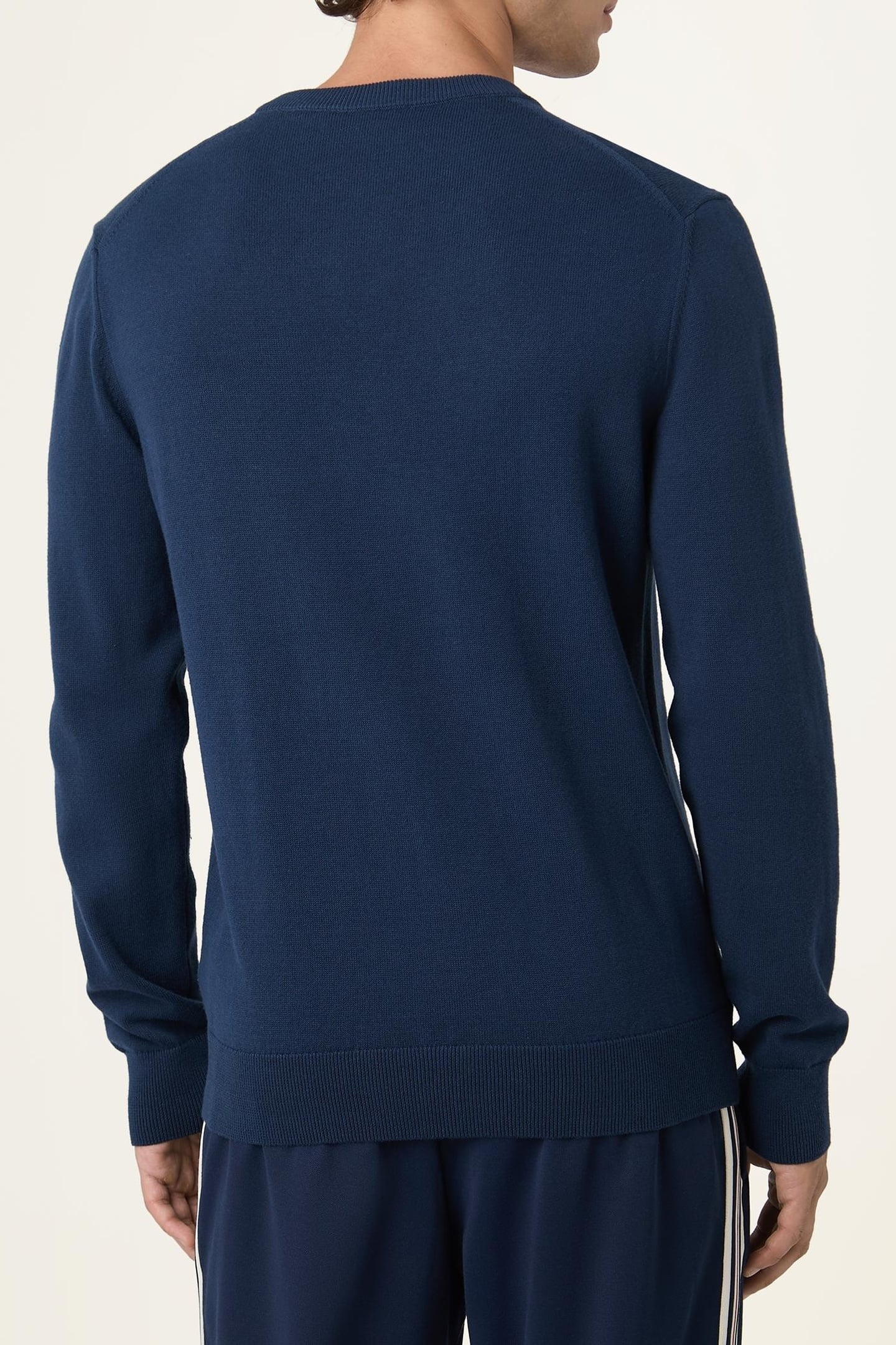 BIELLA SLIM CREWNECK KNIT SWEATER BLACK IRIS 3