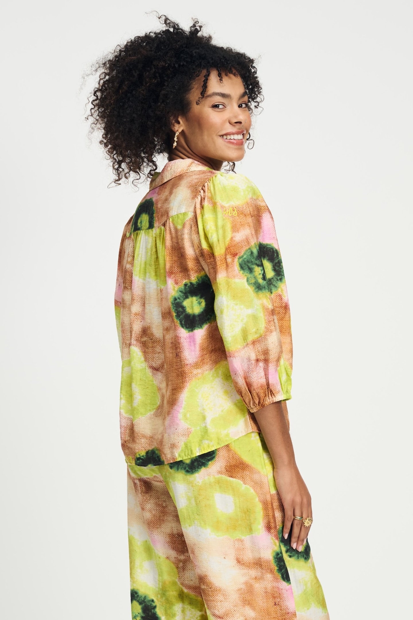 BLOUSE - SUMMER BLISS LIME GREEN 4