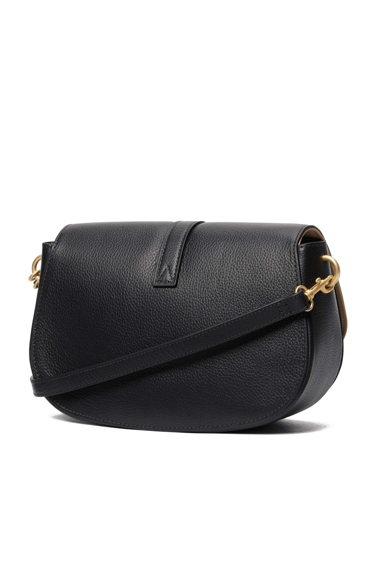 TUCKERMAN LEATHER FLAP CROSSBODY BAG BLACK 3
