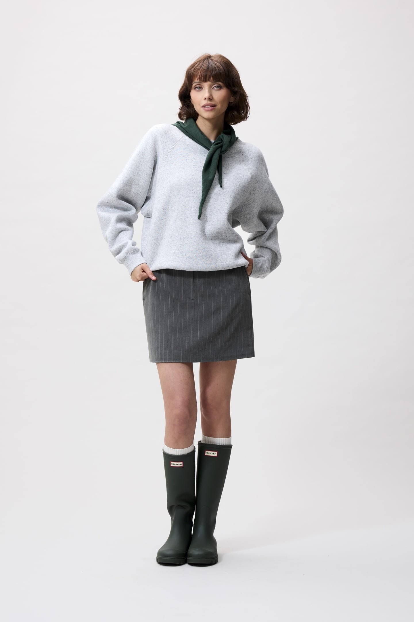 RAGLAN SWEATER GREY MELANGE 1