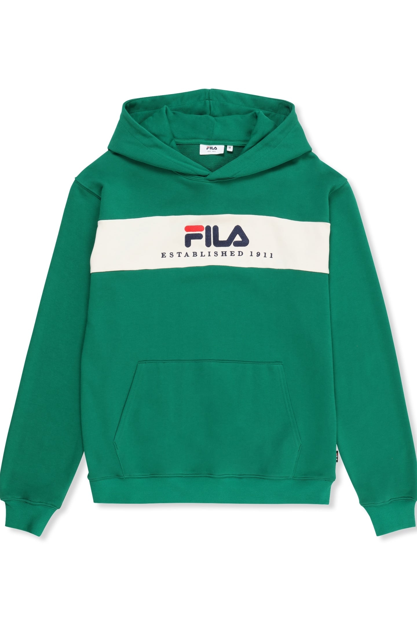 UNISEX VALSERA REGULAR BLOCKED HOODIE GREEN JACKET-EGRET 5