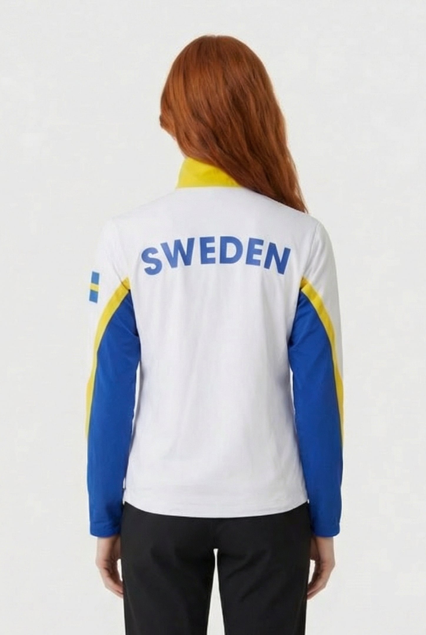 UNISEX SWEDEN WARM UP JACKET WHITE ROYAL 4