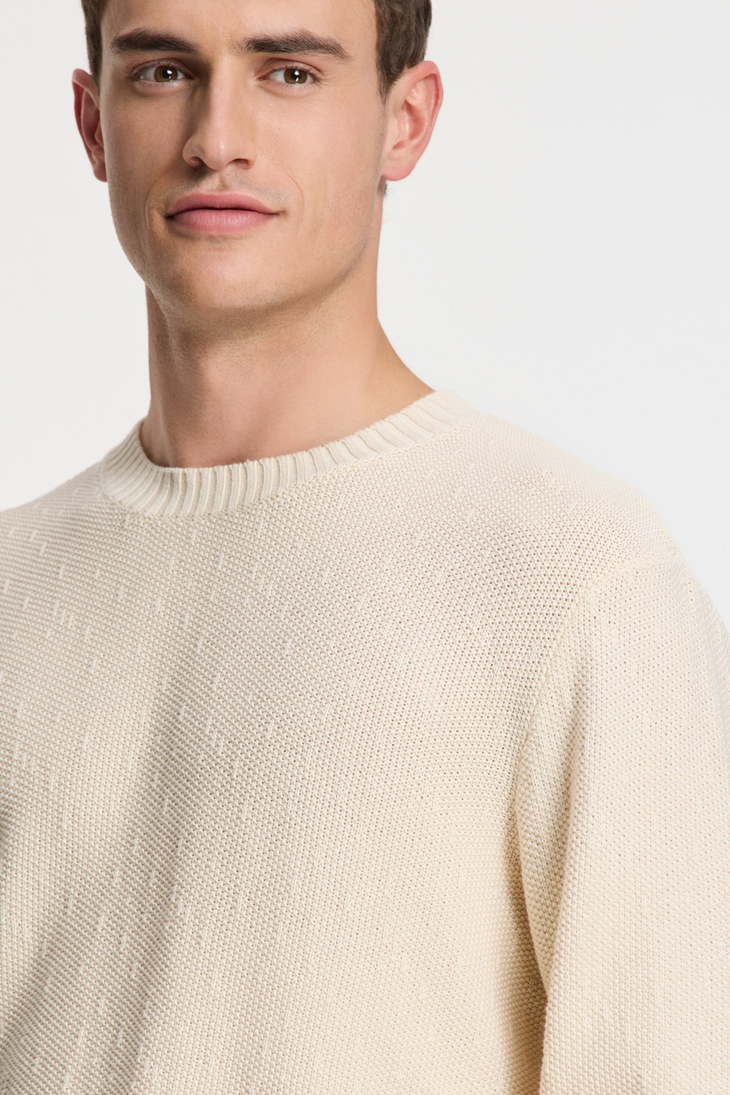 PALMER PULLOVER SOLID BEIGE 6