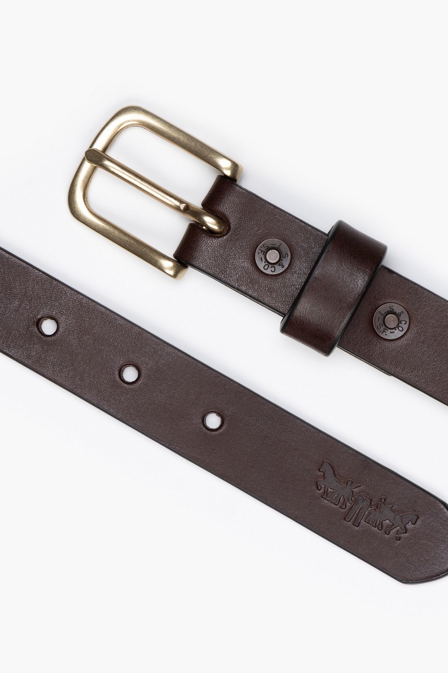 MEN'S NEW NARROW LEATHER BROWN 2