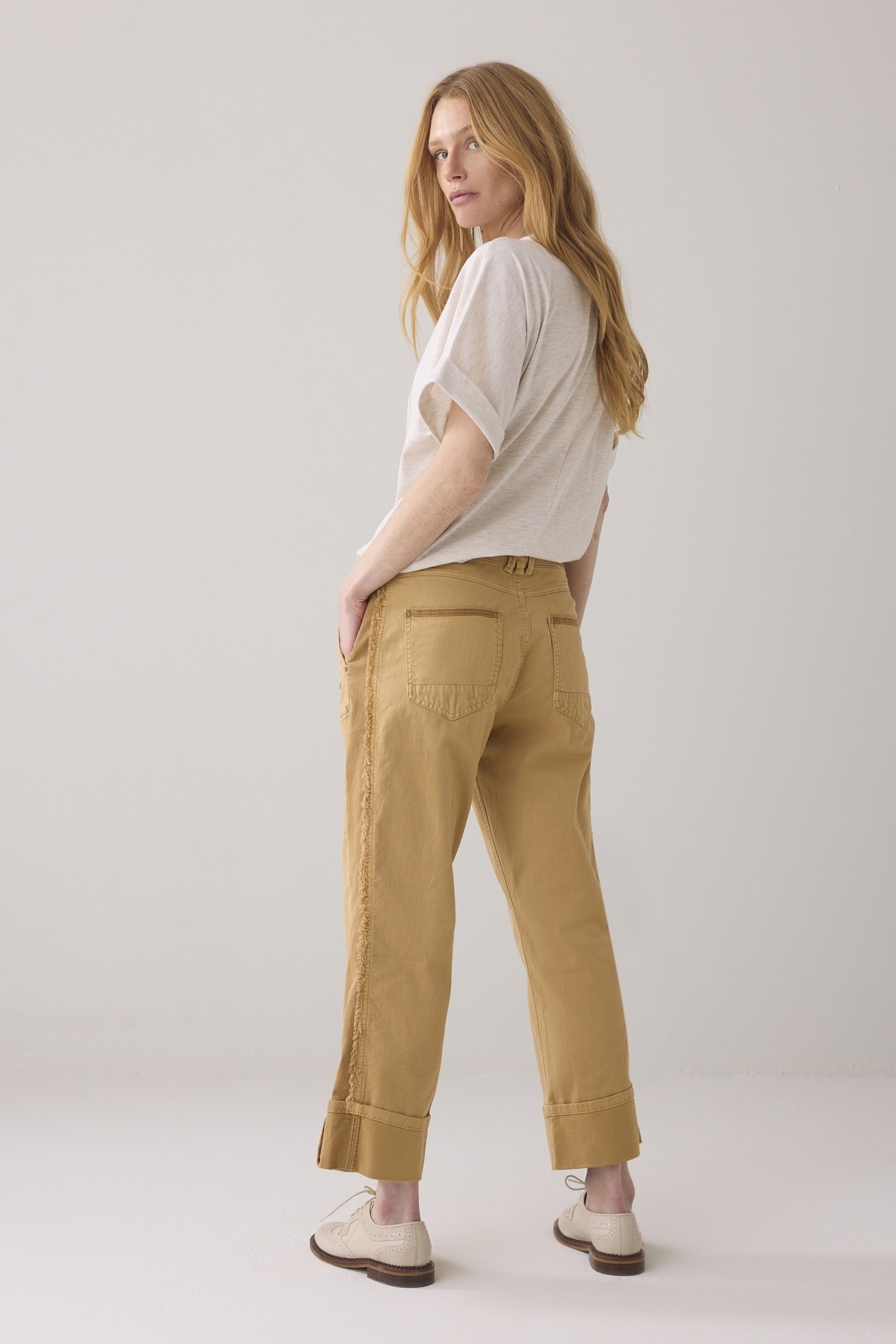 STRAIGHT PANT DRY STRETCH TWILL SOFT CAMEL 2
