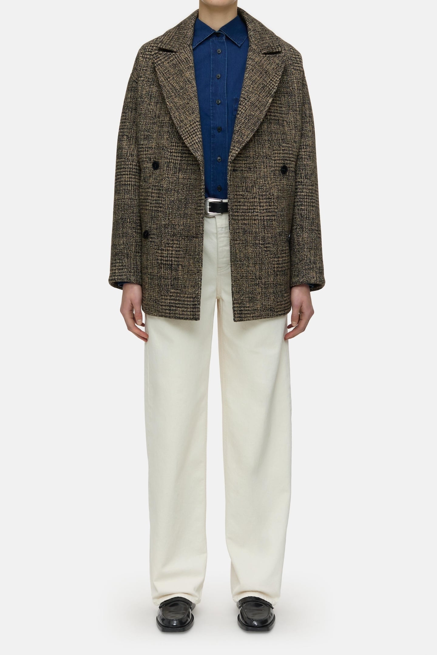 DOUBLE BREASTED COAT BISCOTTI BROWN 3