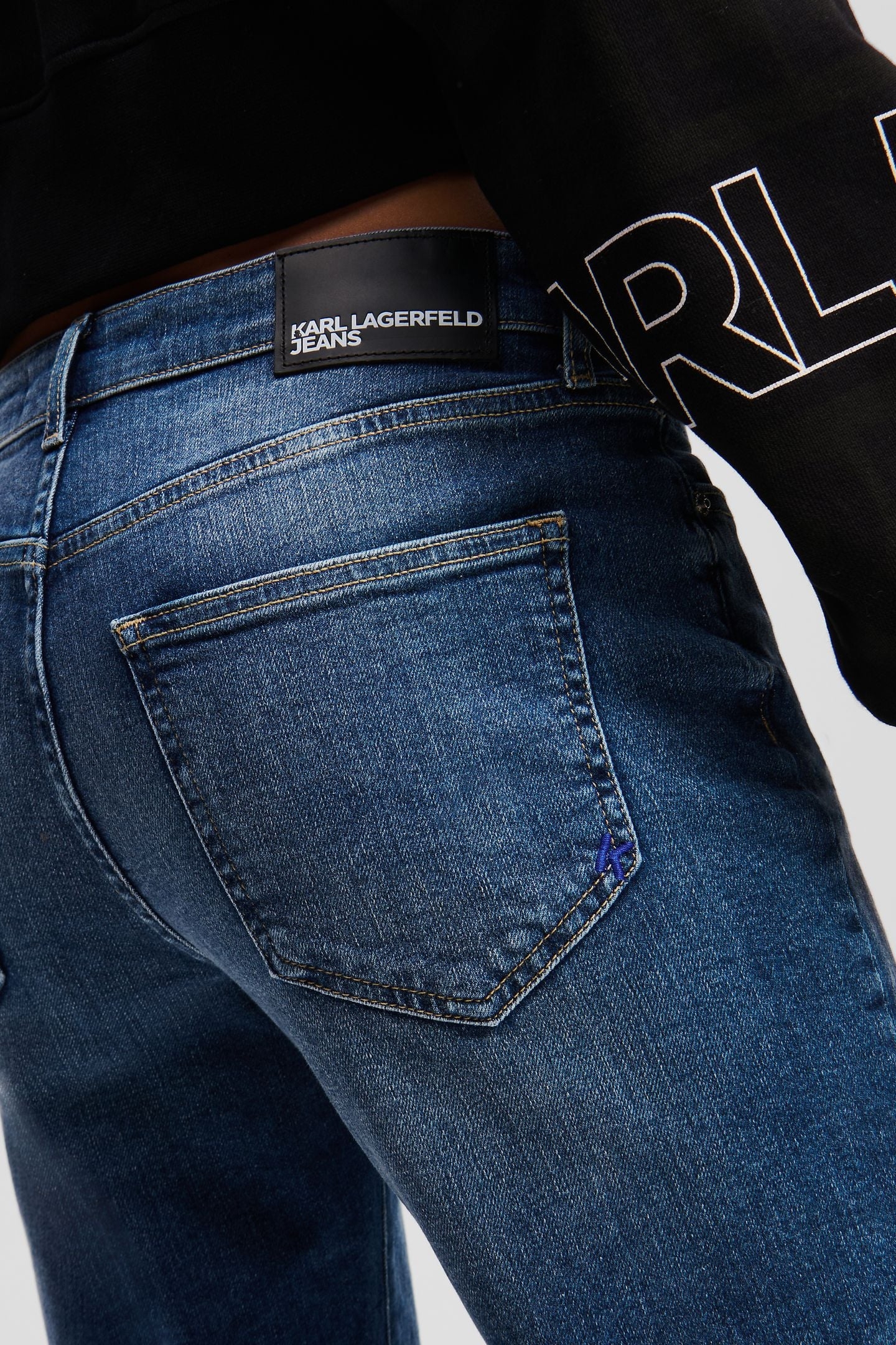 WASHED DARK BLUE KLJ MR SLIM DENIM 3