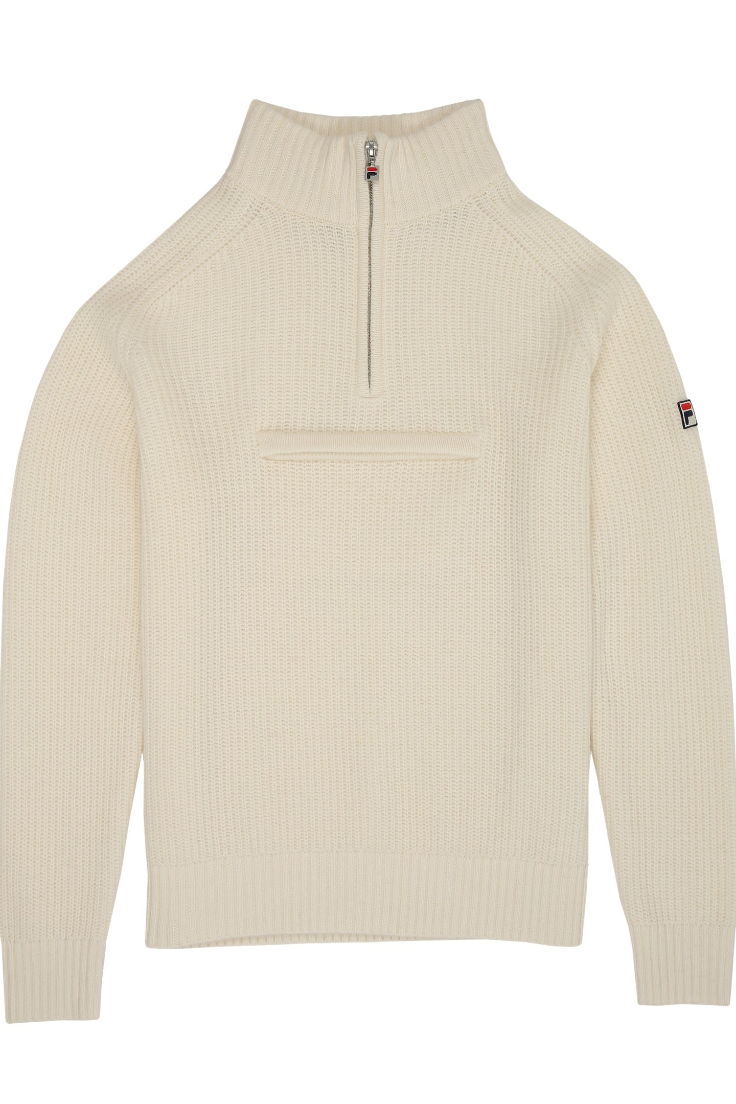 GIOVANNI RELAXED HALF-ZIP KNIT SAILING SWEATER EGRET 5
