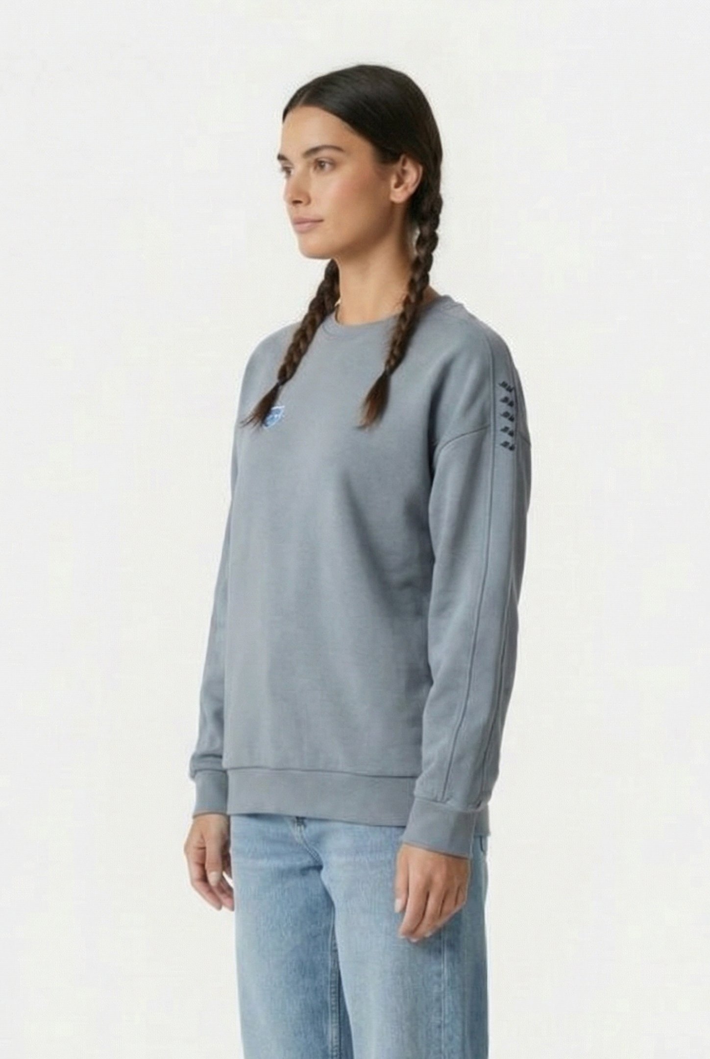 UNISEX SWEAT TEAM OVERSIZE STONE GREY STONE GREY IRID 6