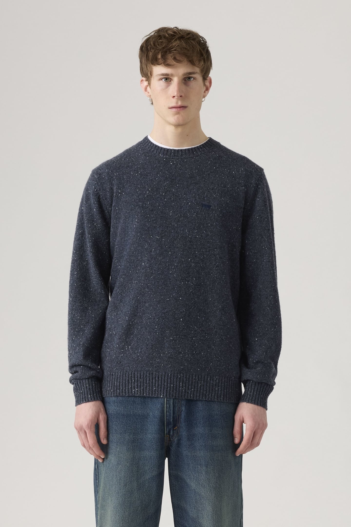 ORIGINAL HM SWEATER NEPPY FLECK DRESS BL 1