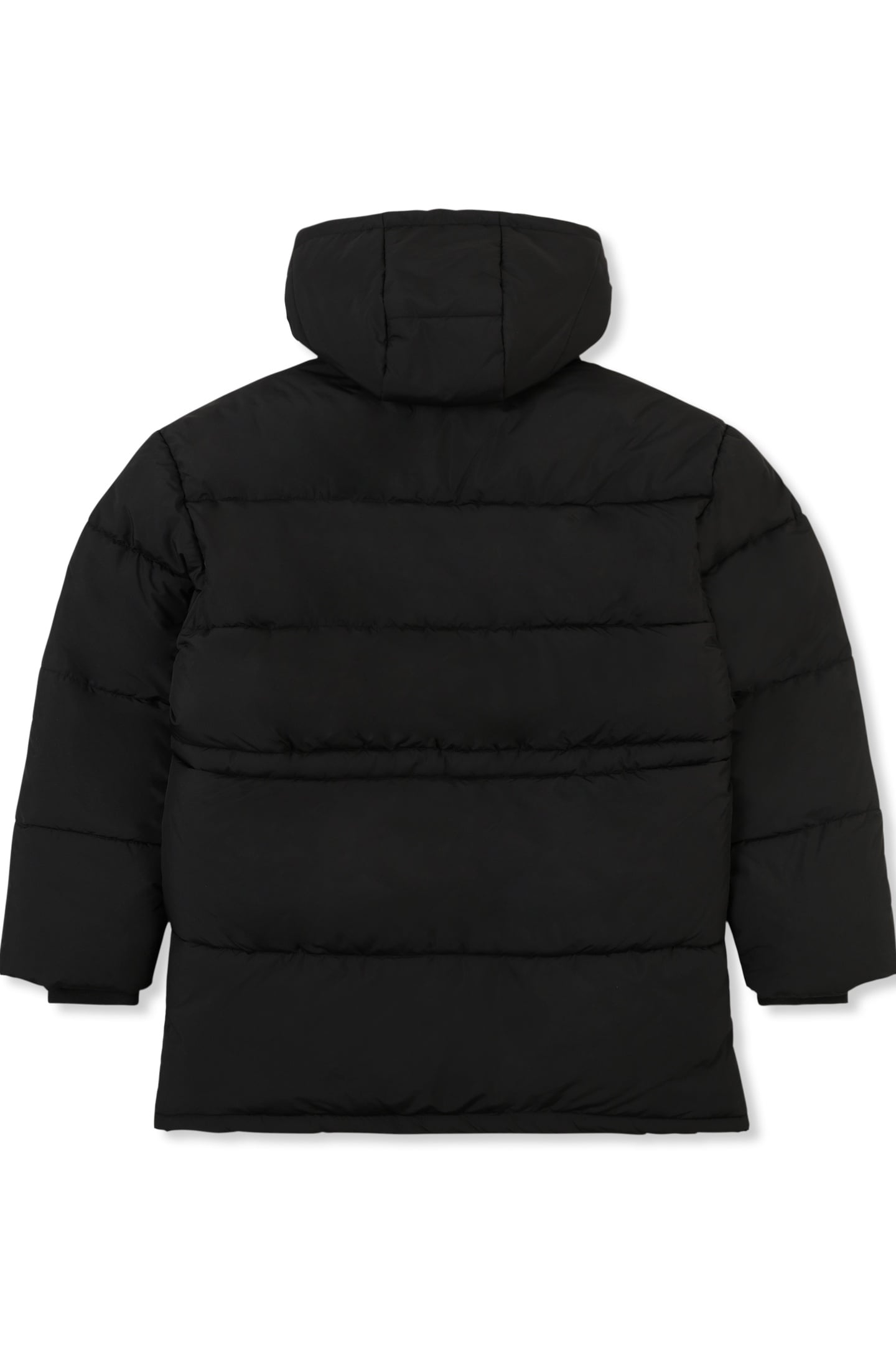 ALBA RELAXED MID HOODED PUFFER JACKET BLACK 4
