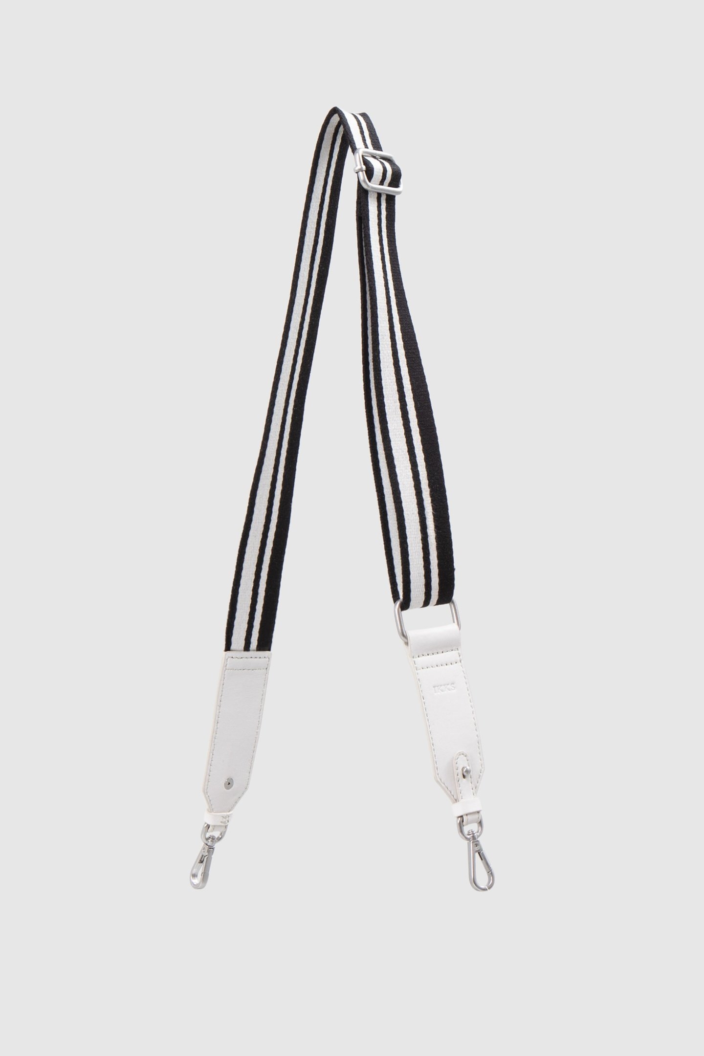 WHITE THE 111 STRAP WITH BLACK STRIPES 1