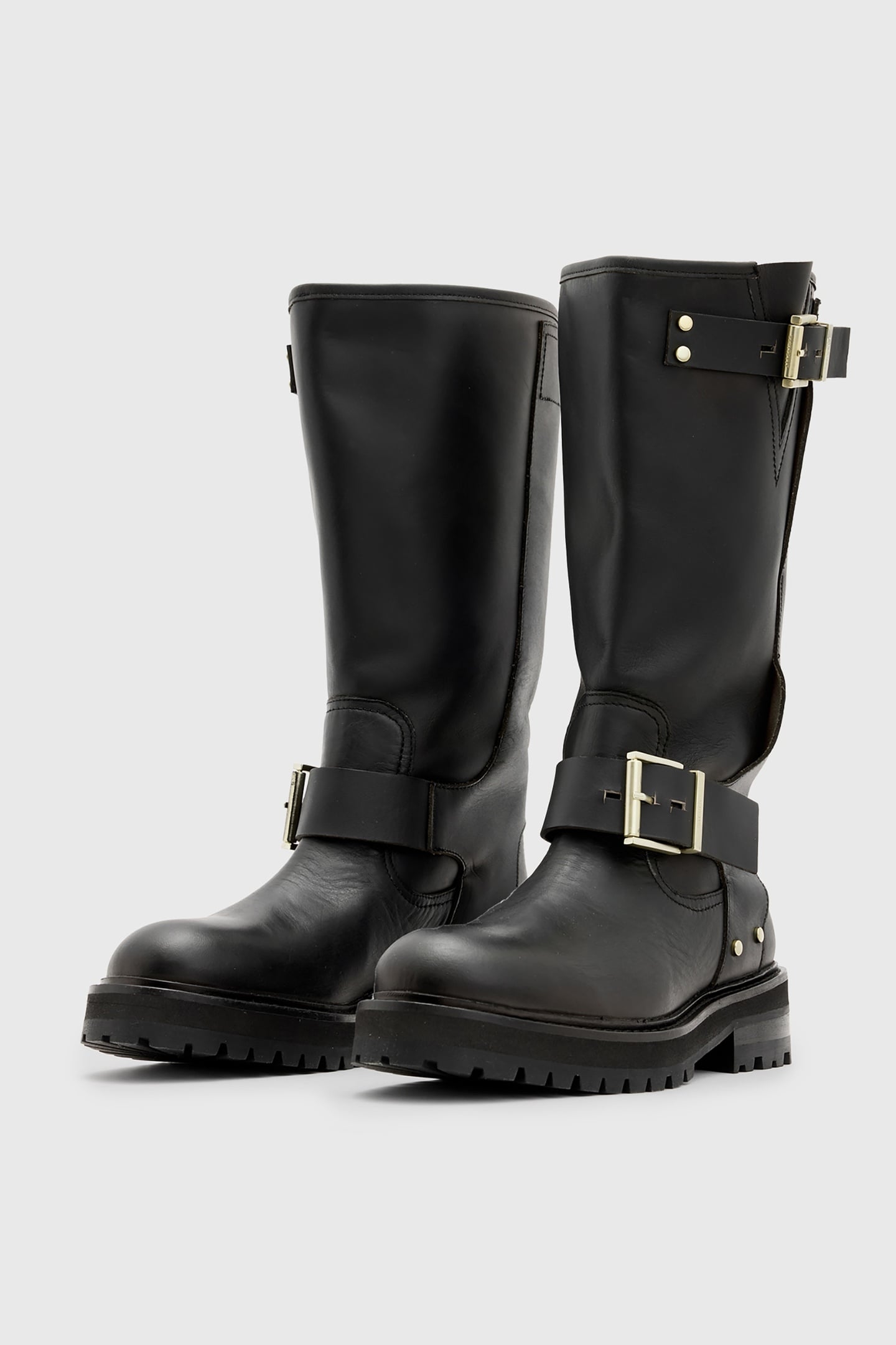 TAY BIKER BOOT BLACK/WARM BRASS 4