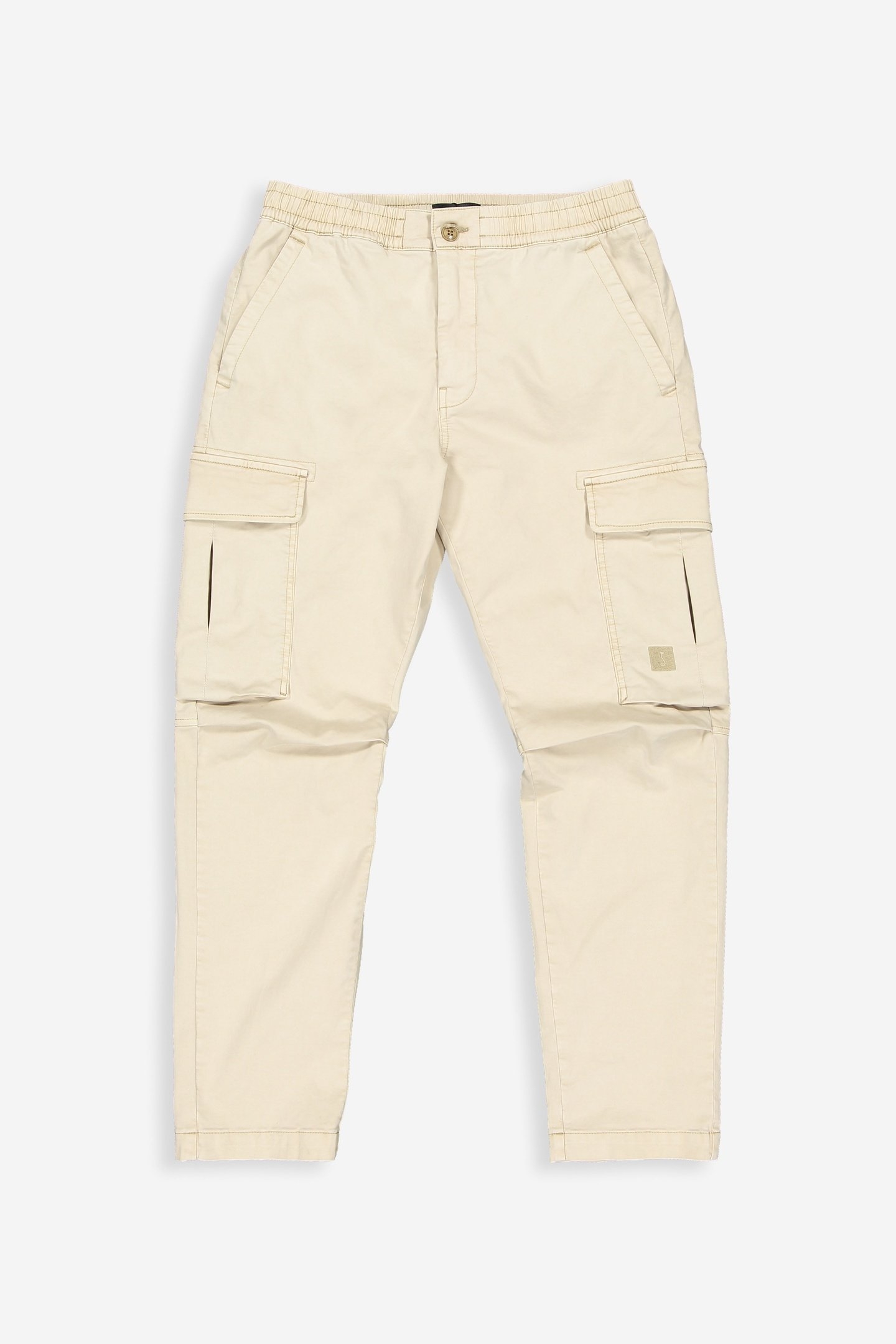 TRISTAN SLIM SATEEN CARGO BEIGE GREY 3