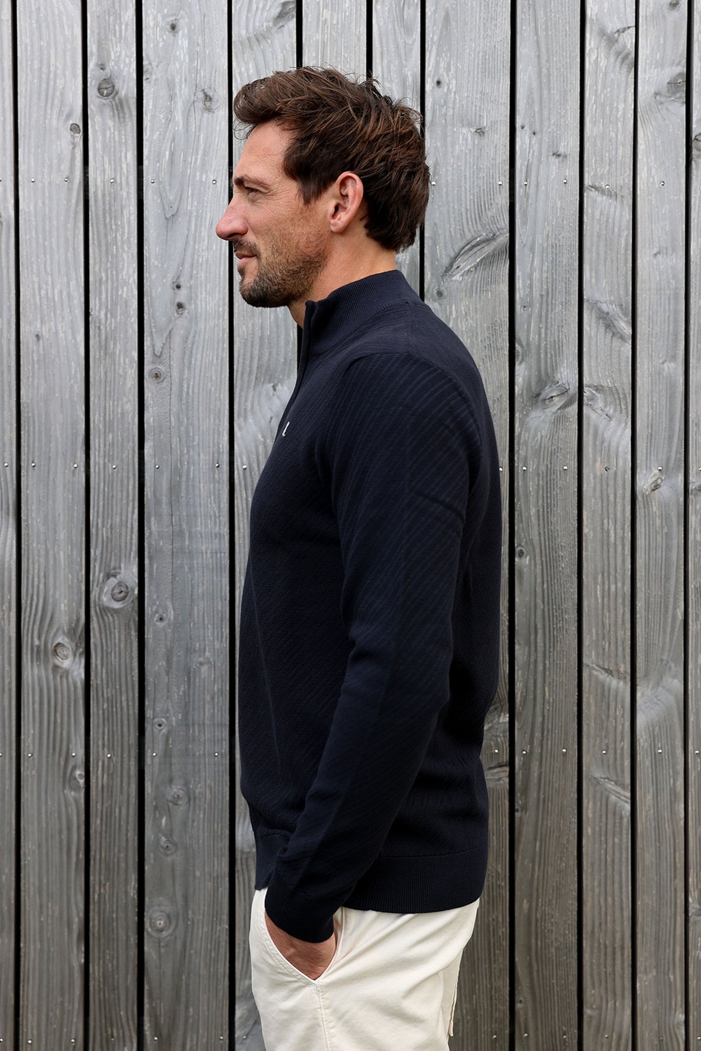 KN CROSSED ZIP DARK NAVY 2