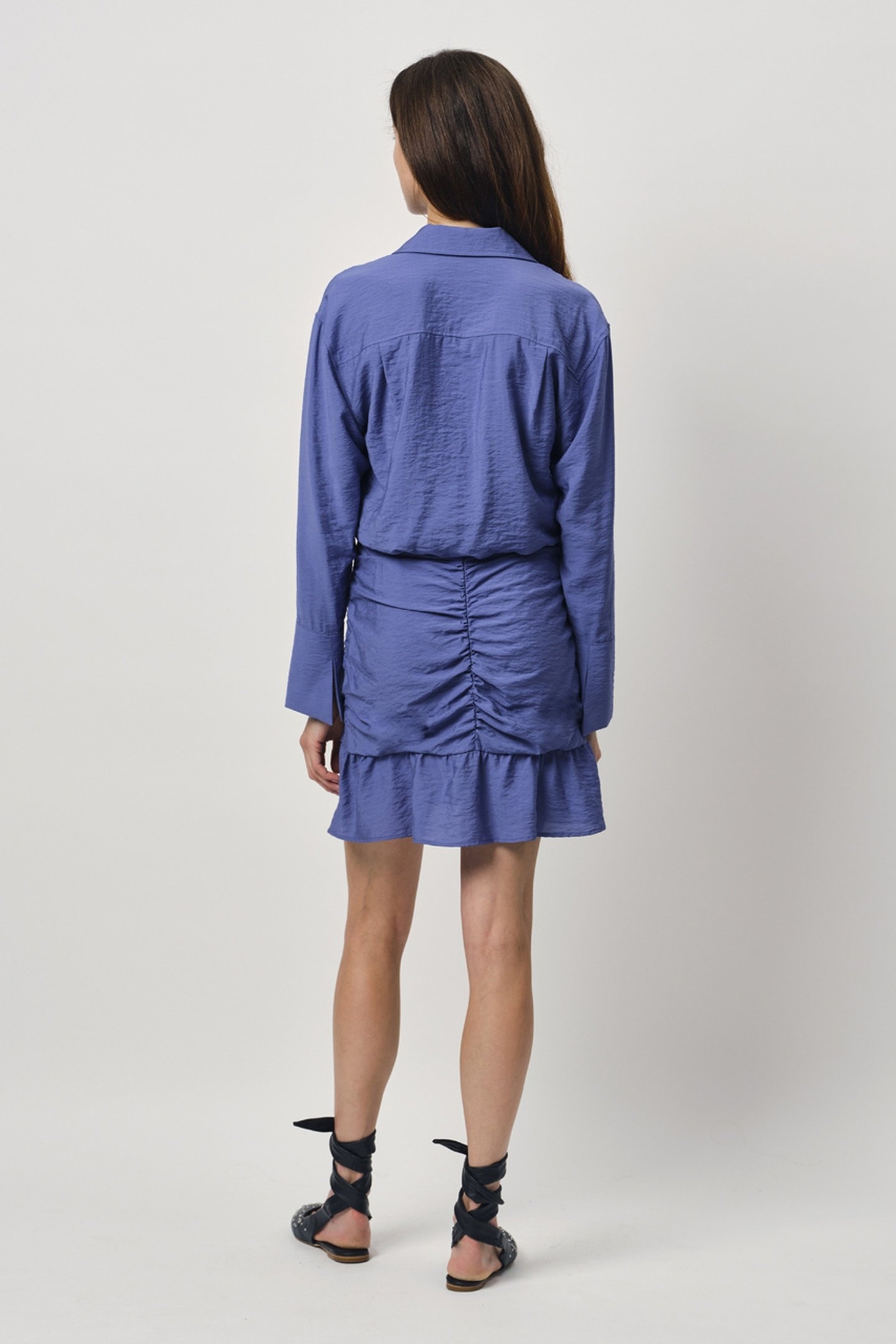 KRISSY DRAPEY MINI SKIRT TWILIGHT BLUE 2