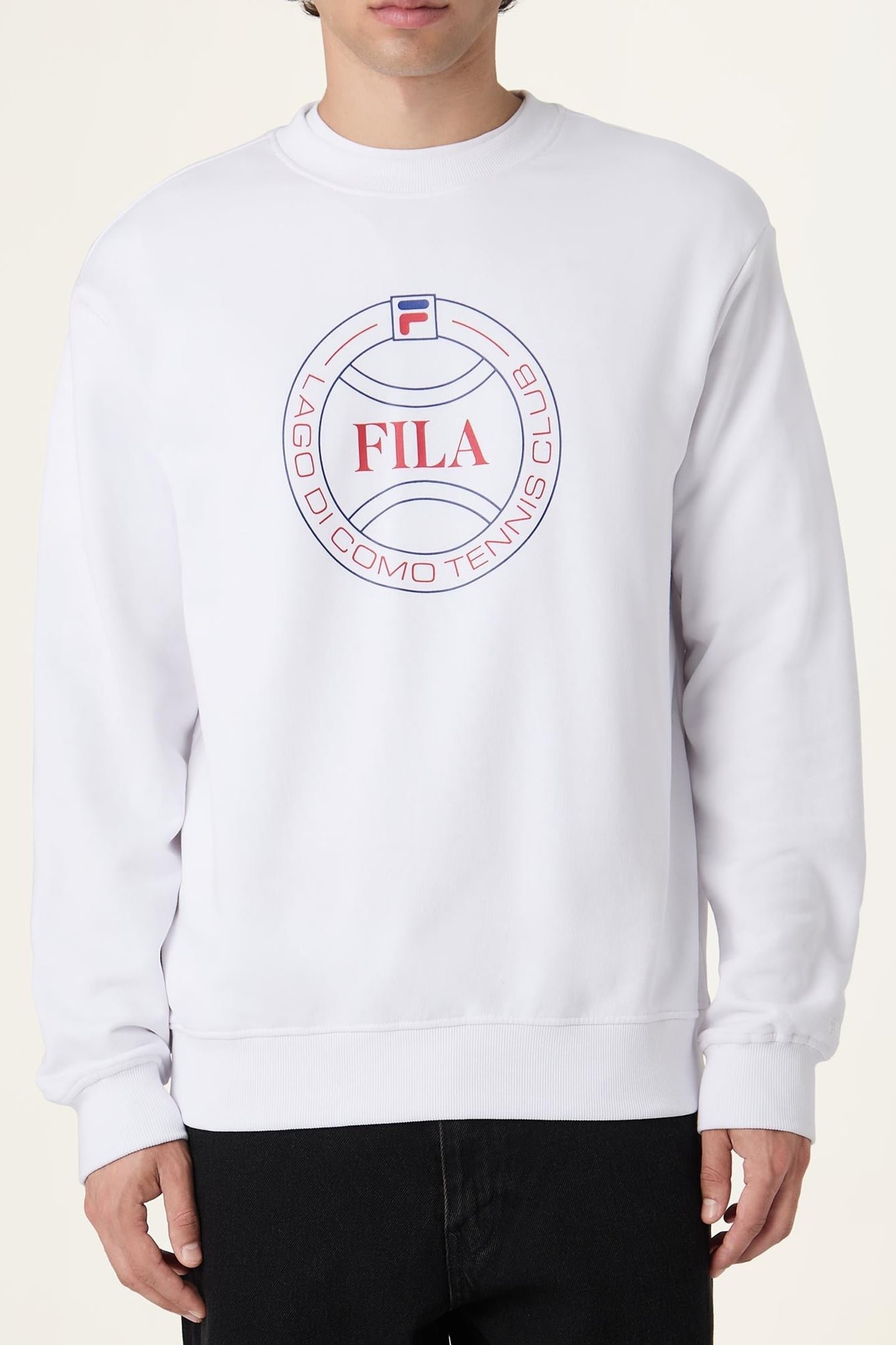 PARELLA RELAXED GRAPHIC SWEATSHIRT BRIGHT WHITE 1
