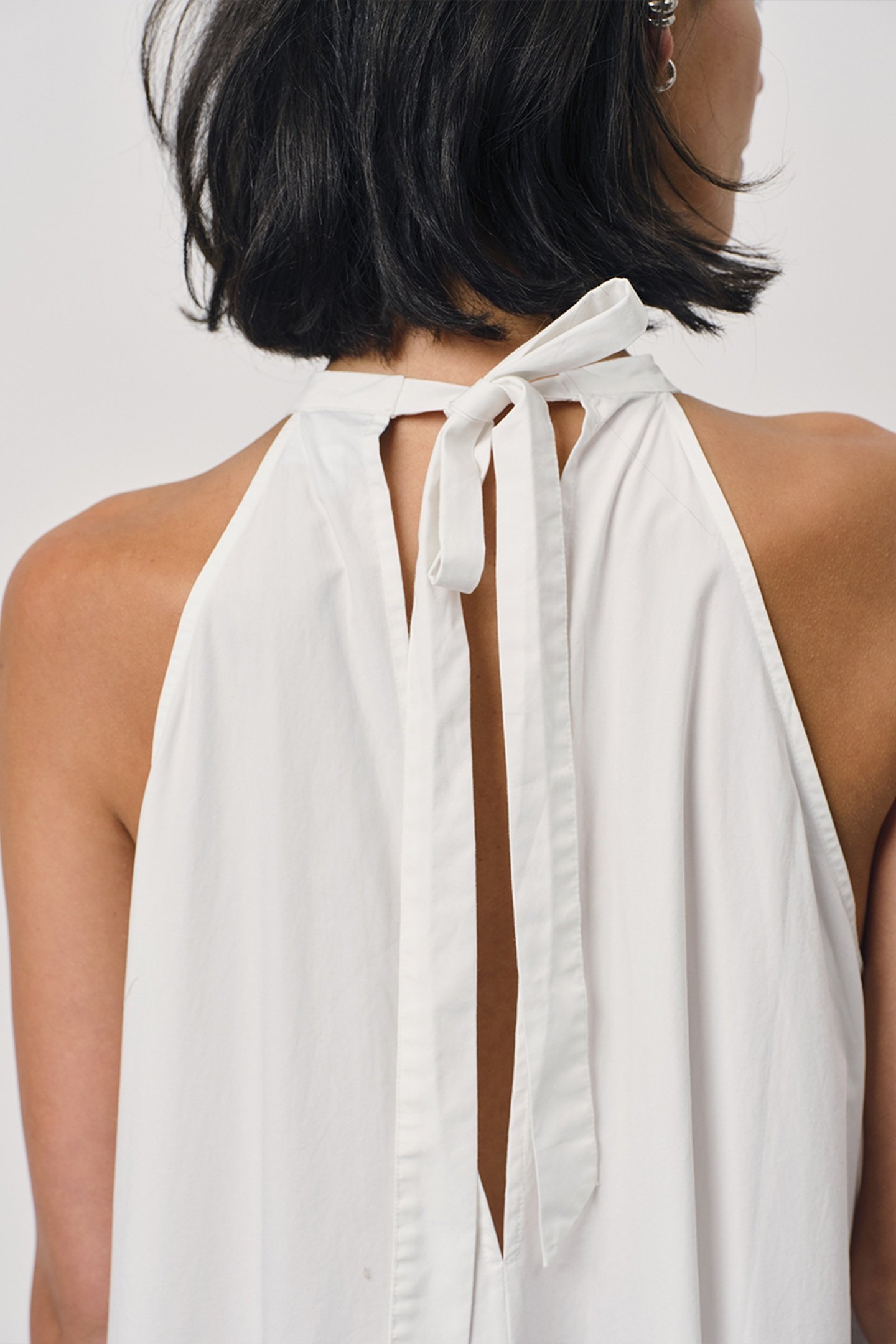 ISADORA MAXI HALTER DRESS OPTIC WHITE 4