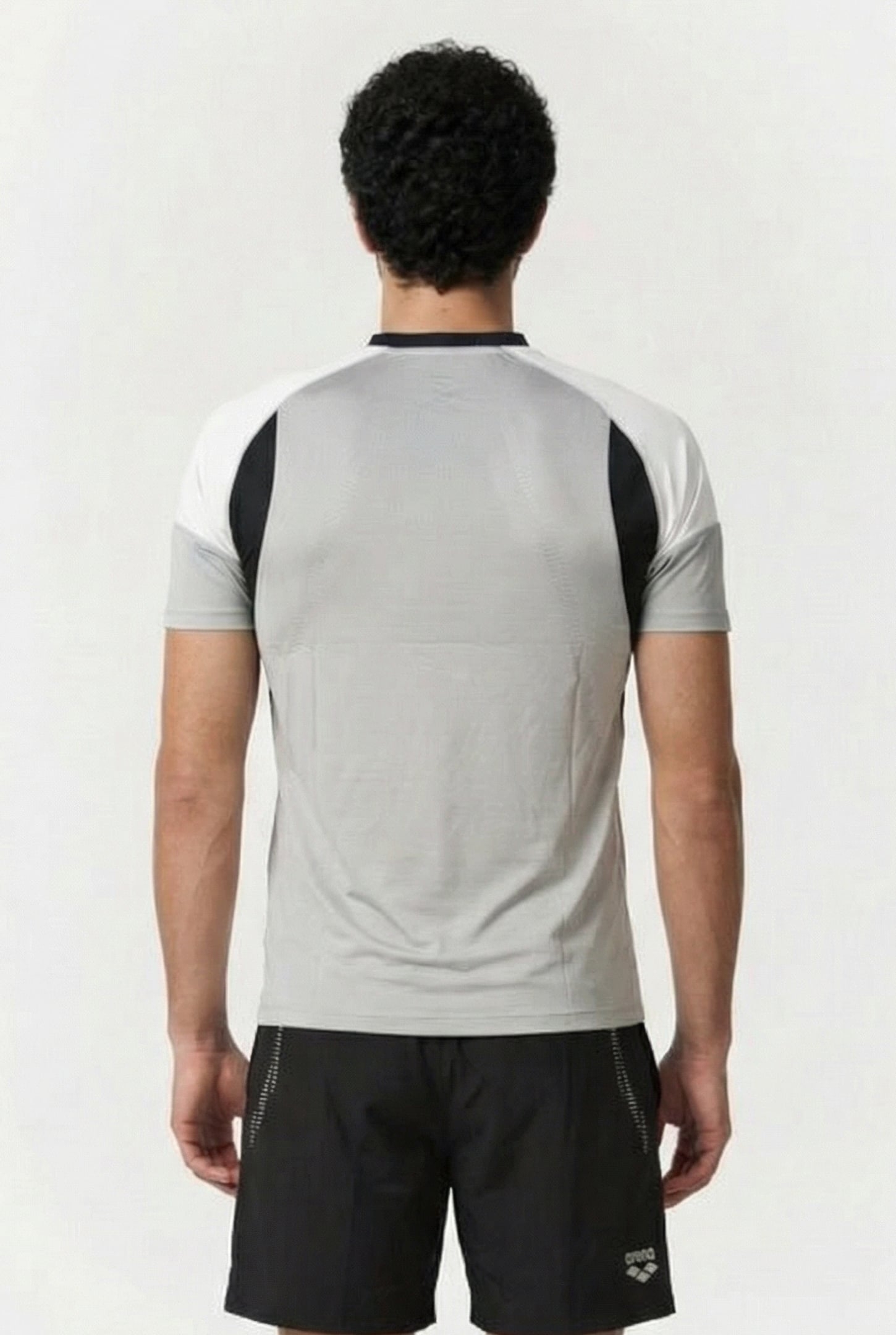 UNISEX TL TECH S/S RAGLAN TEE BLACK-GREY-ICE 2