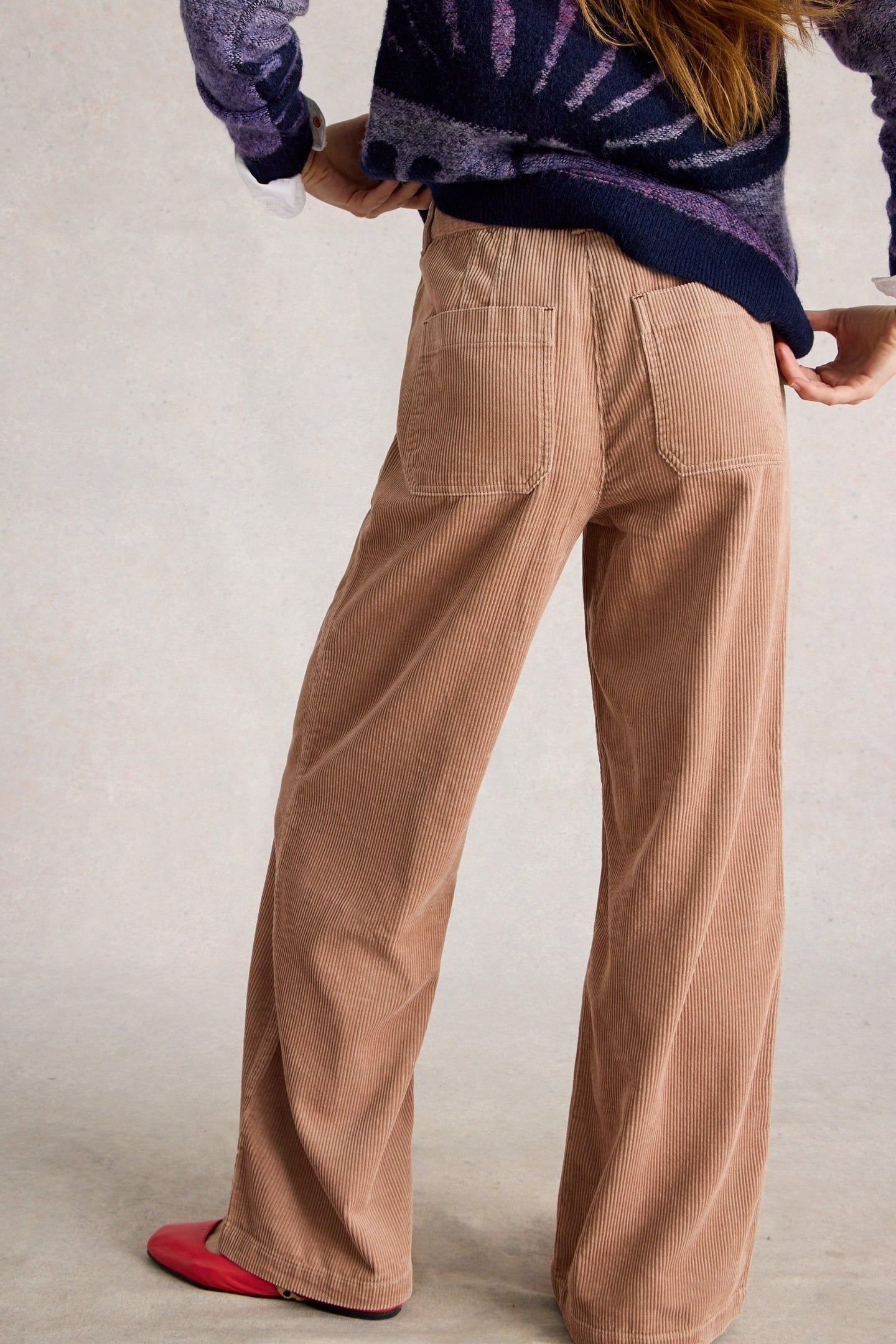 BELLE CORD WIDE LEG TROUSER LIGHT NATURAL 2