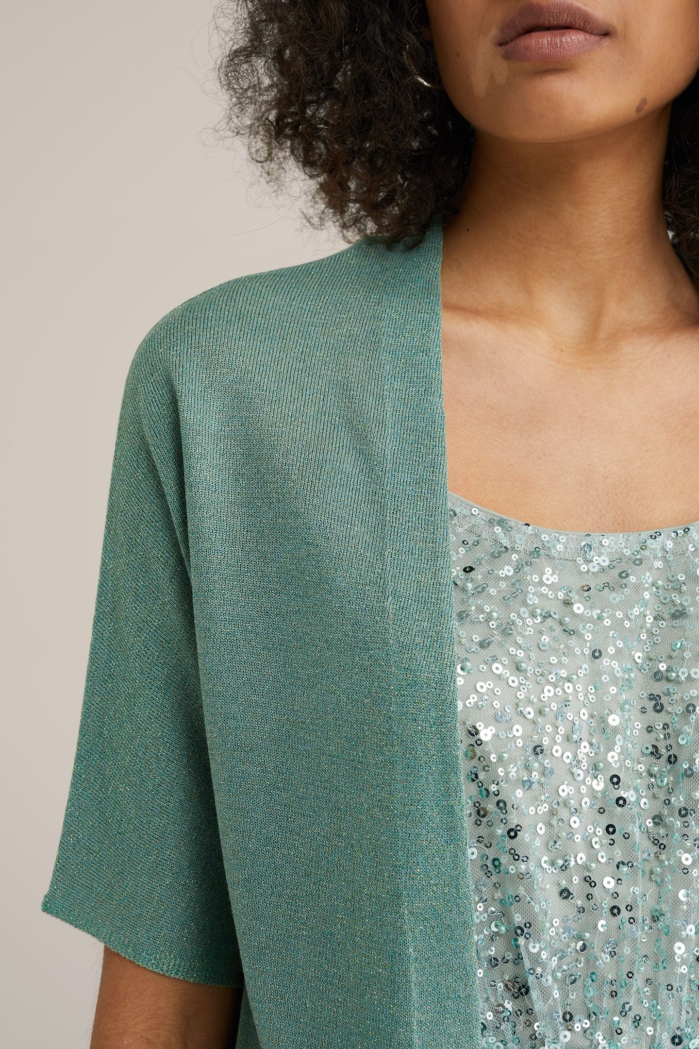 KNITTED CARDIGAN LIGHT GREEN 5