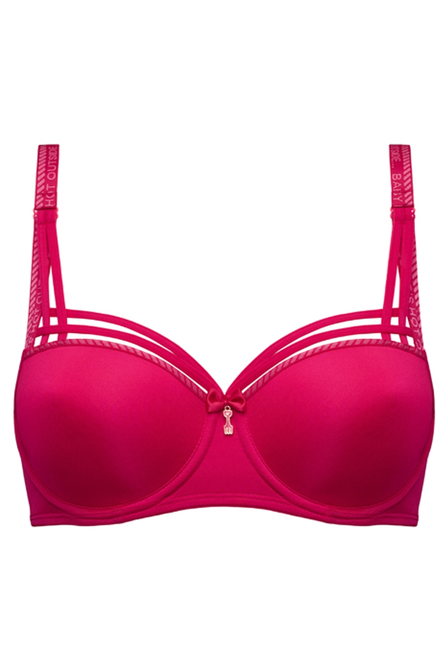 DAME DE PARIS AZALEA RED BALCONY BRA 4