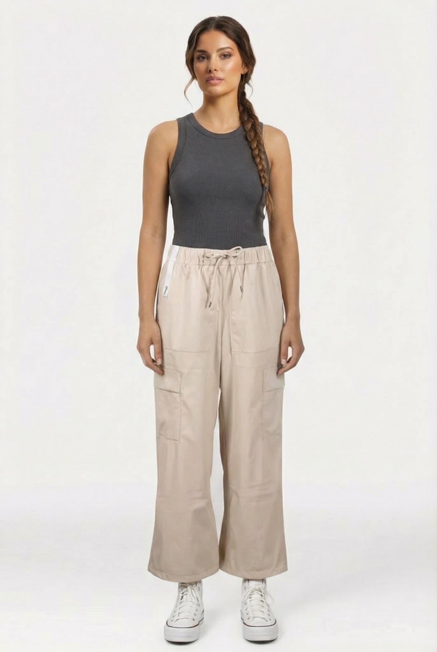 CARGO RAIN PANTS WIDE W3 DUNE GRAIN UNISEX 2