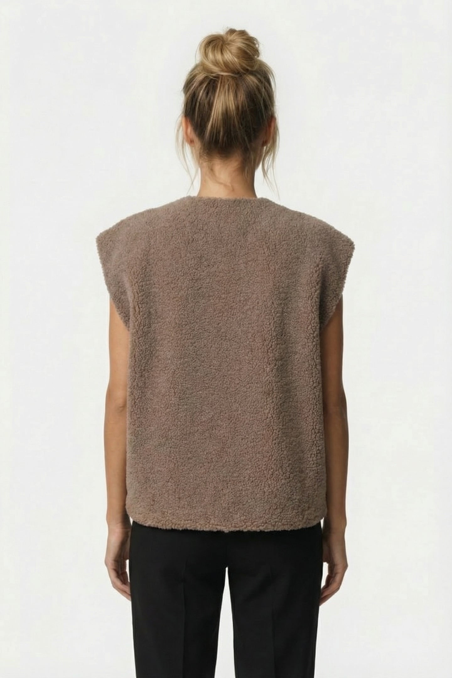 BORG GILET DARK NATURAL 2