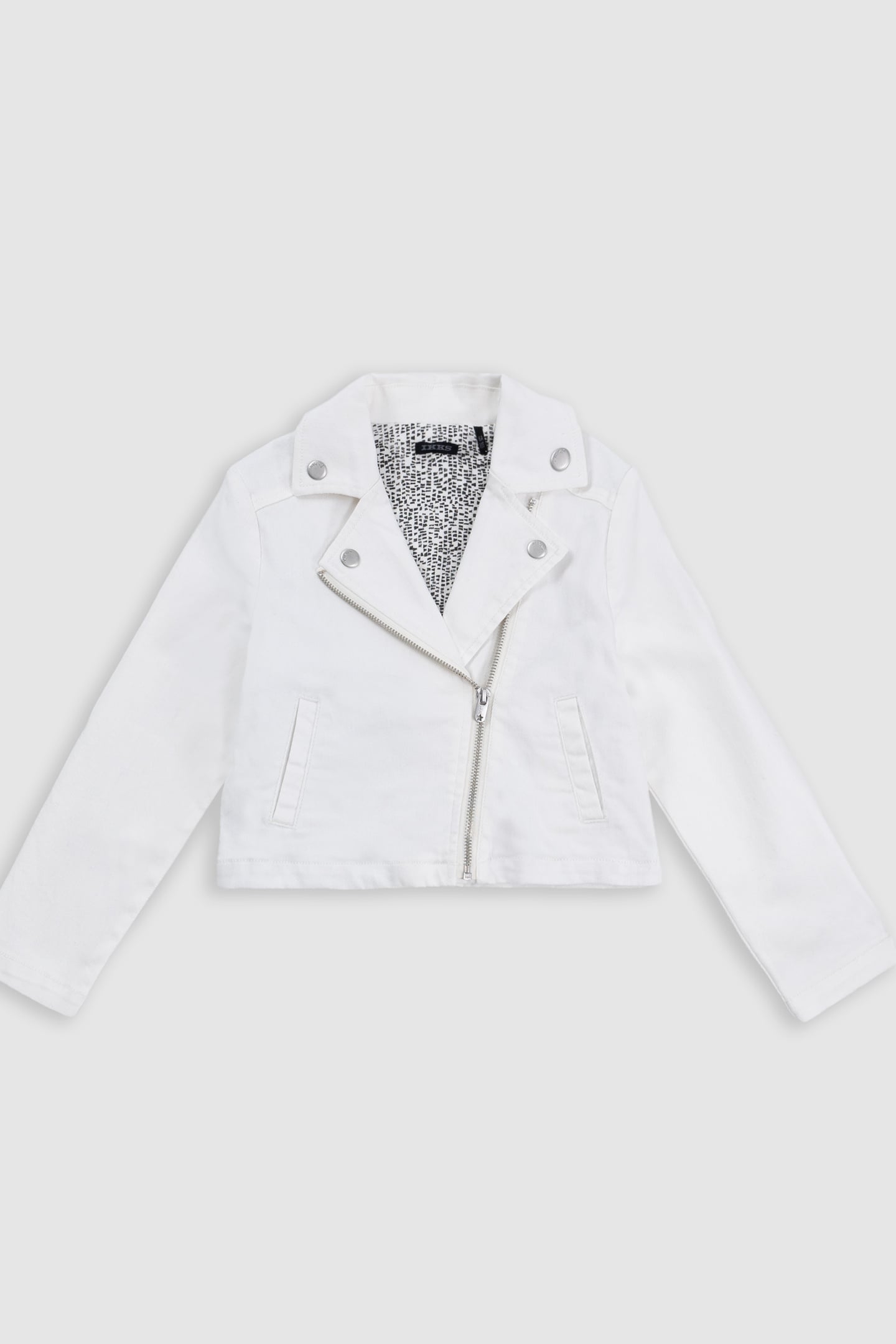 ECRU DENIM BIKER JACKET 1