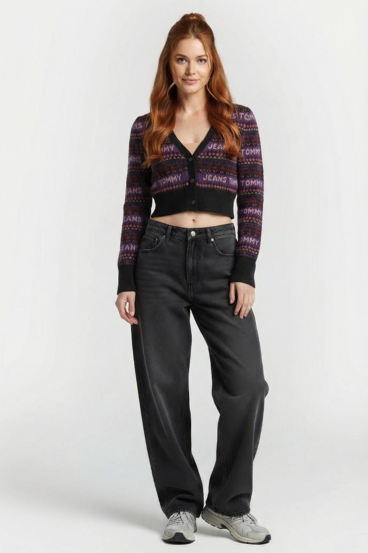 FAIRISLE CARDIGAN BLACK 1