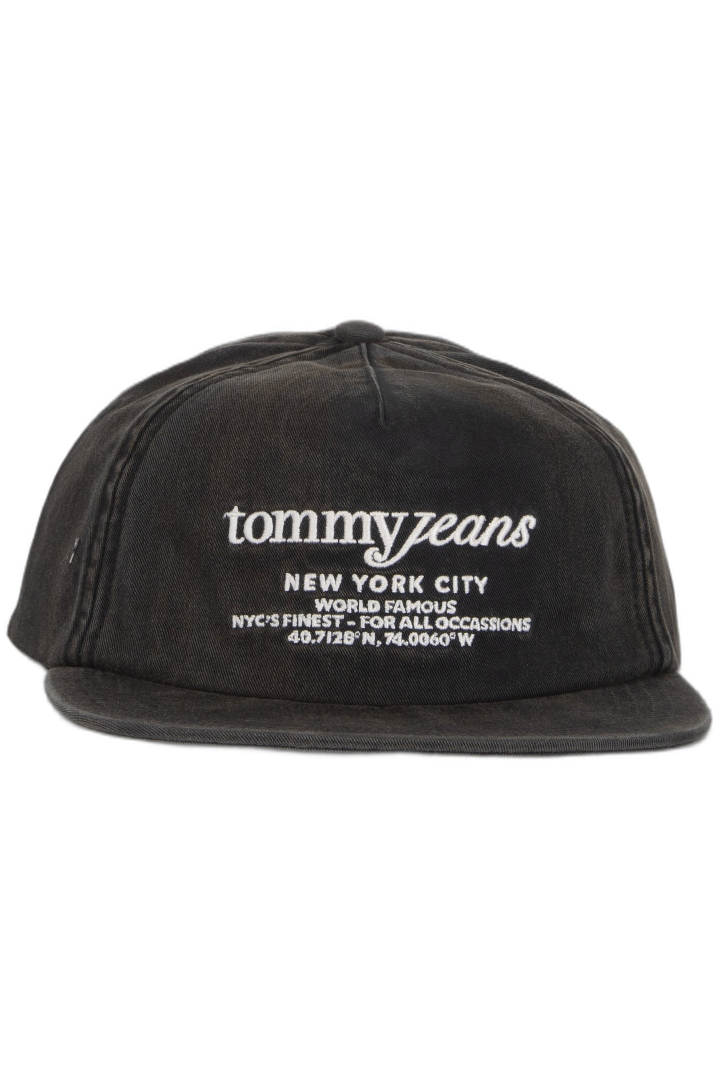 WASHED SKATER CAP BLACK 1