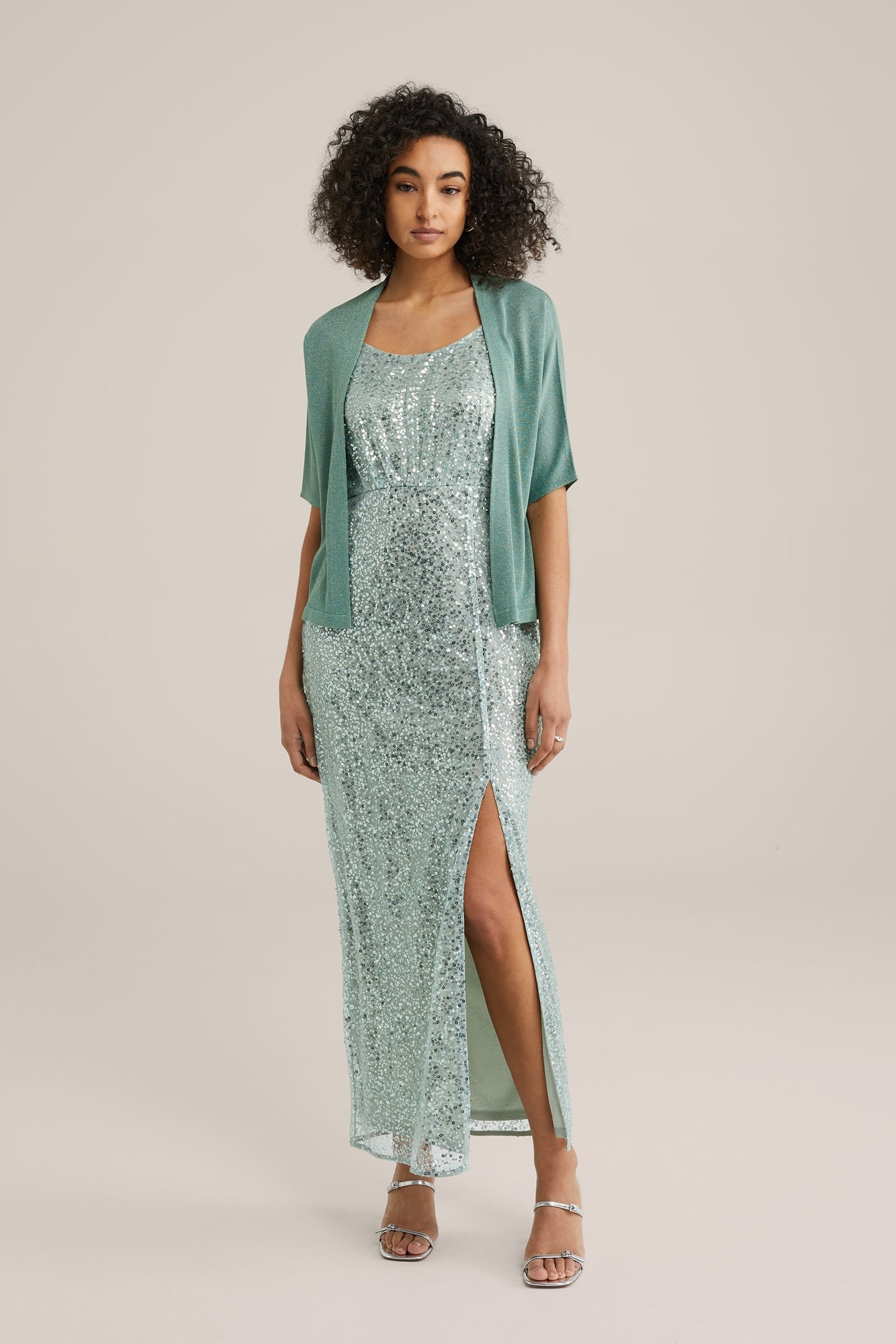 KNITTED CARDIGAN LIGHT GREEN 2