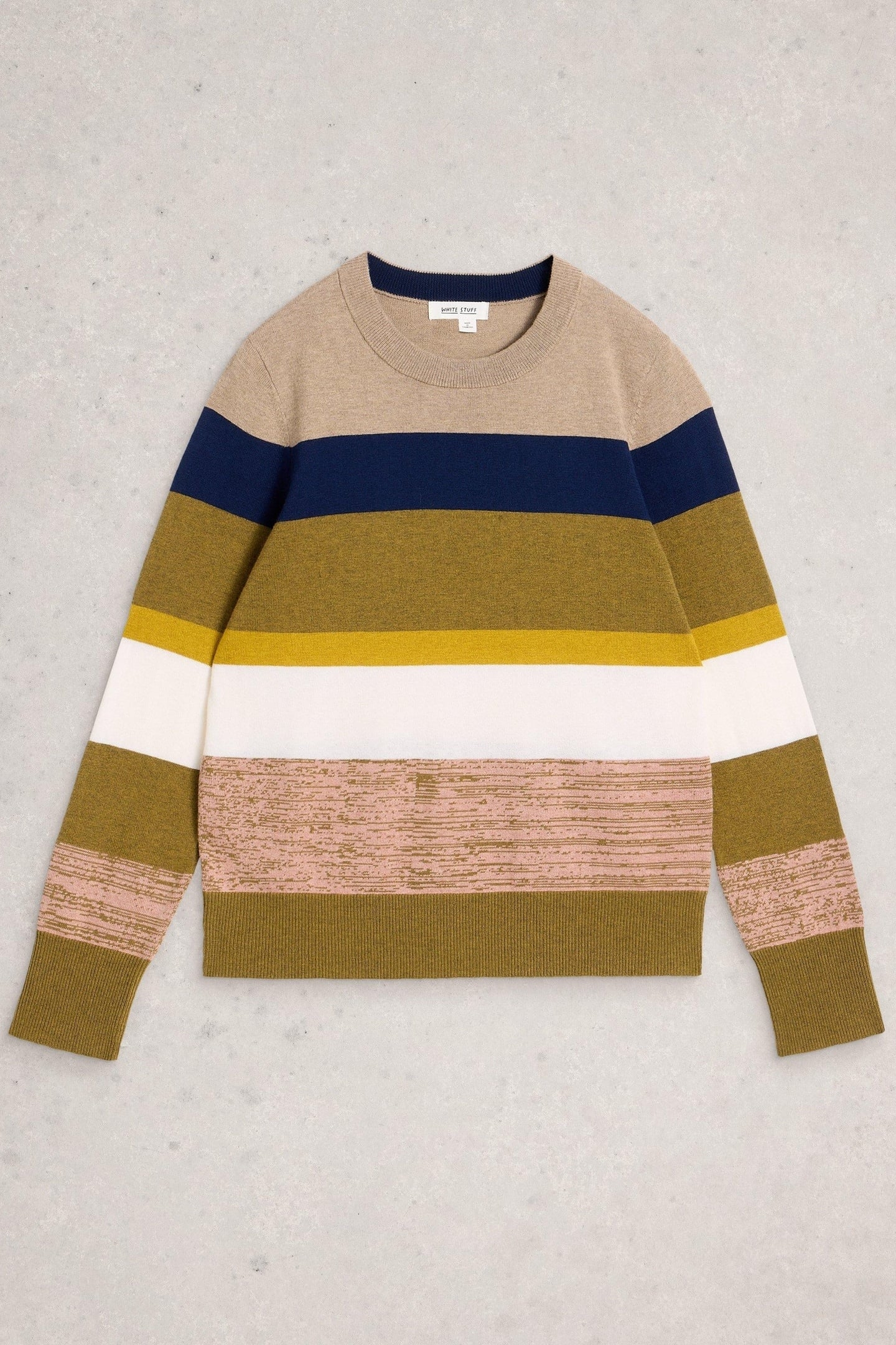 KATIE STRIPE JUMPER GREEN MULTI 3