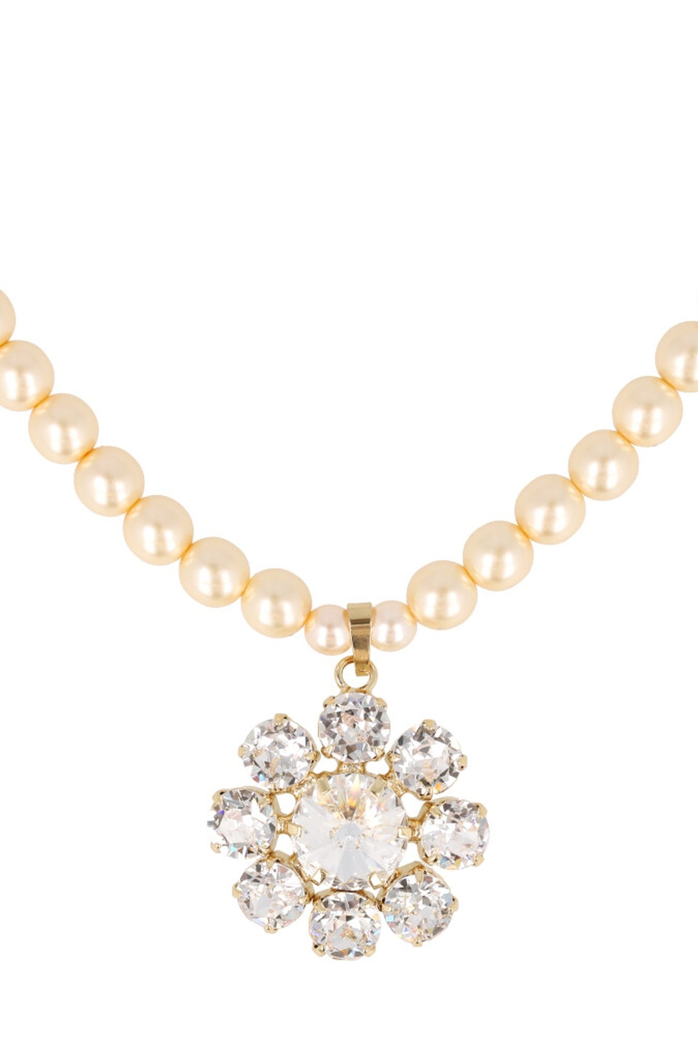 ANEMONE NECKLACE CREAM, CRYSTAL 2
