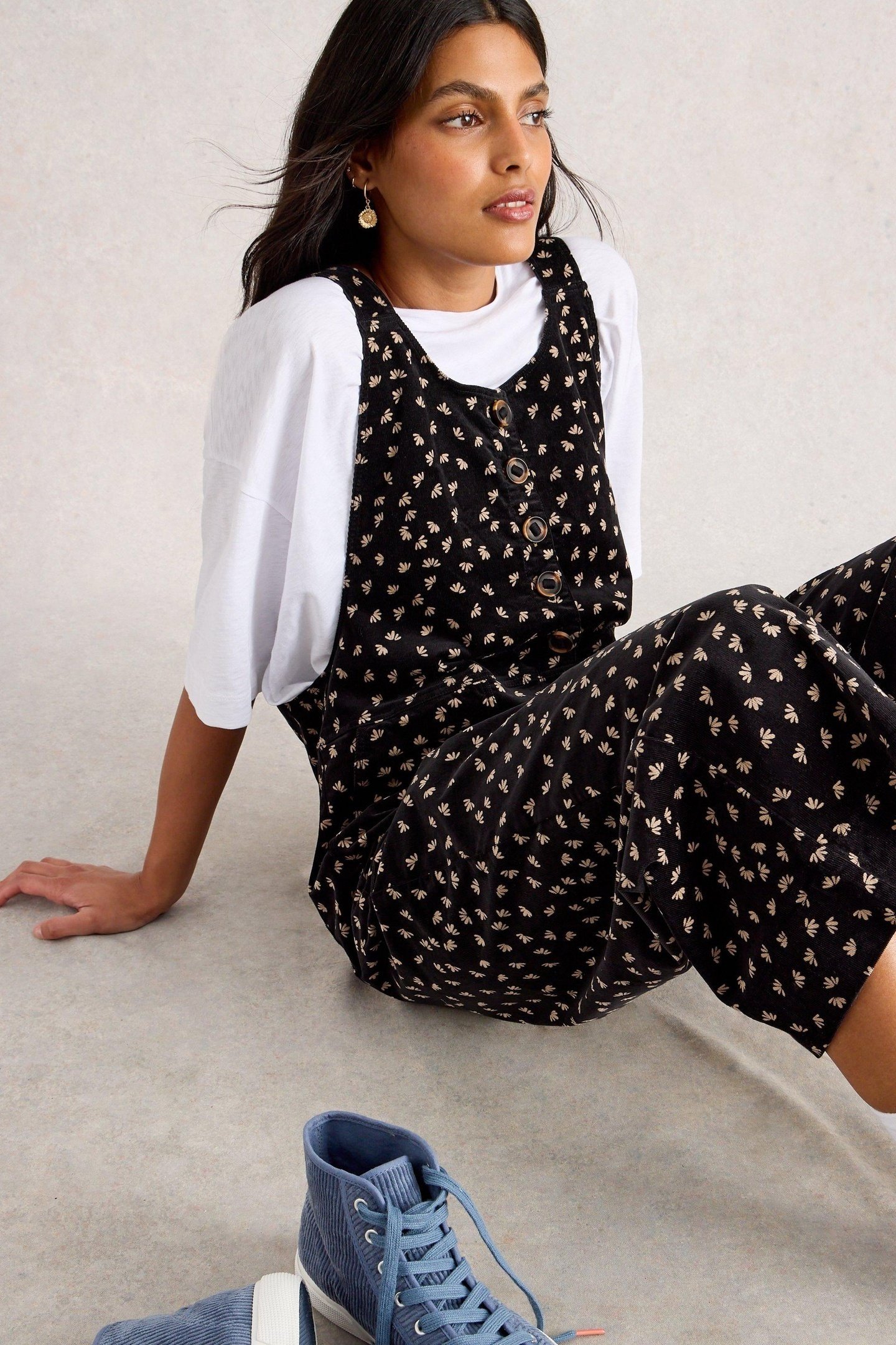 VIOLA CORD DUNGAREE BLACK MULTI 5