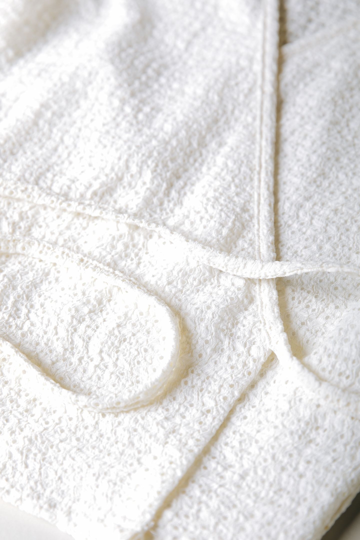 MILEY KNITTED STRUCTURE WRAP TOP OFF WHITE 6