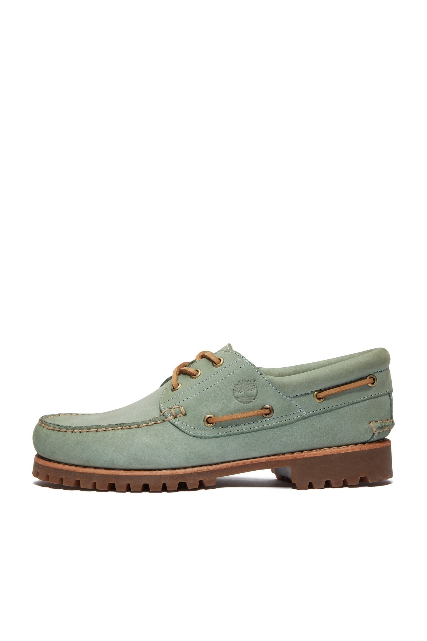 AUTHENTIC BOAT SHOE MEDIUM GREEN NUBUCK 3