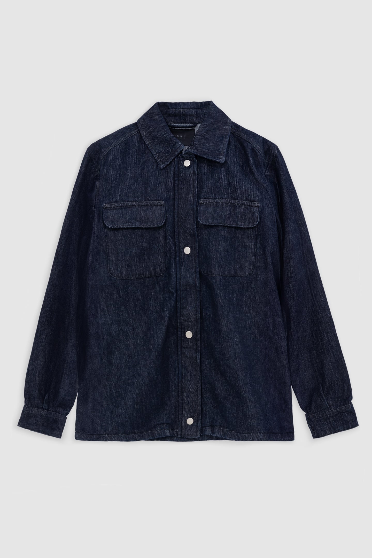 ZIPPED SAHARIENNE IN RAW DENIM AND RECYCLED COTTON 6