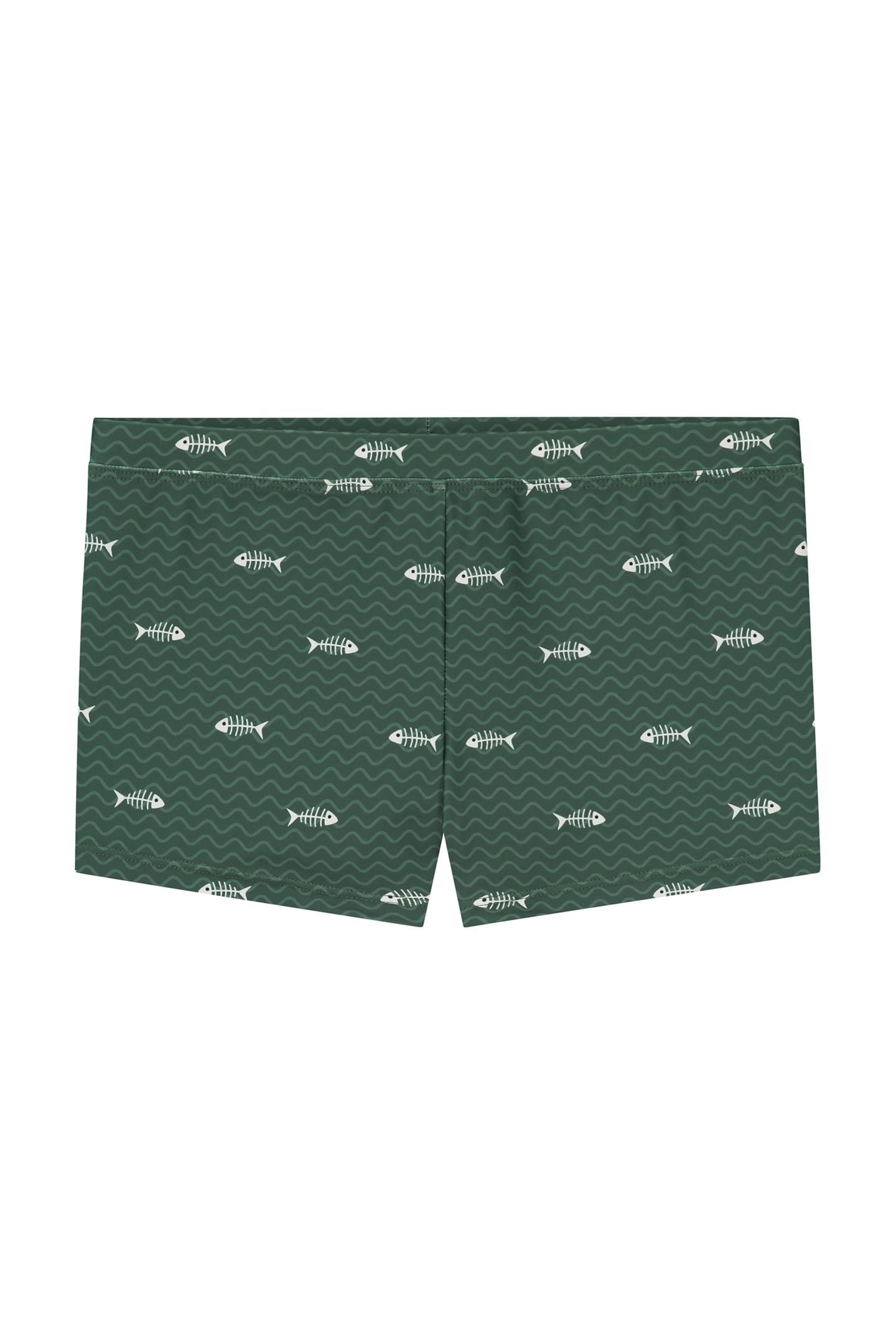 BOYS SWIM BOXER FISHBONE CILANTRO GREEN 1