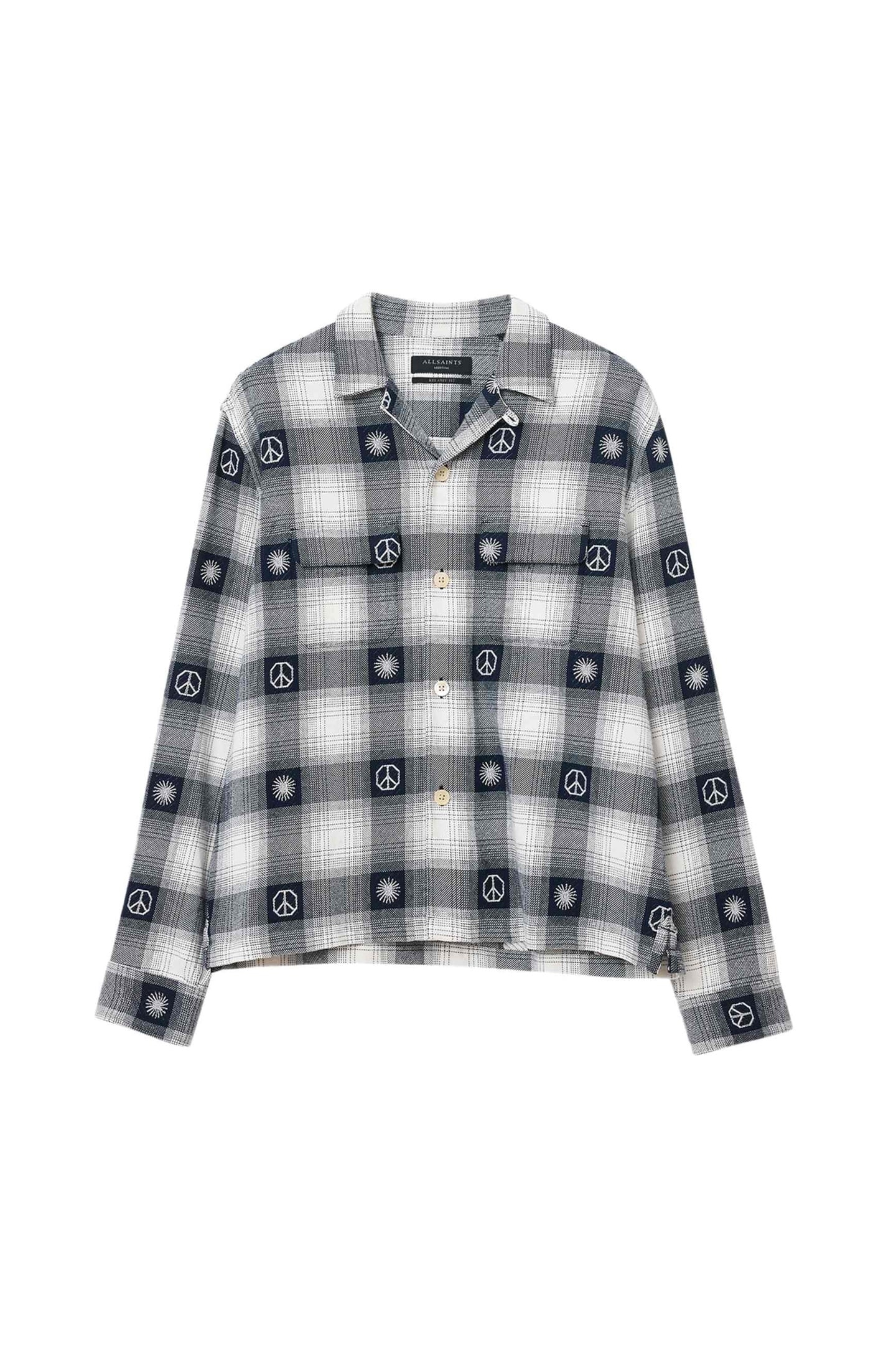 CASTOR LS SHIRT PEACOAT BLUE 1