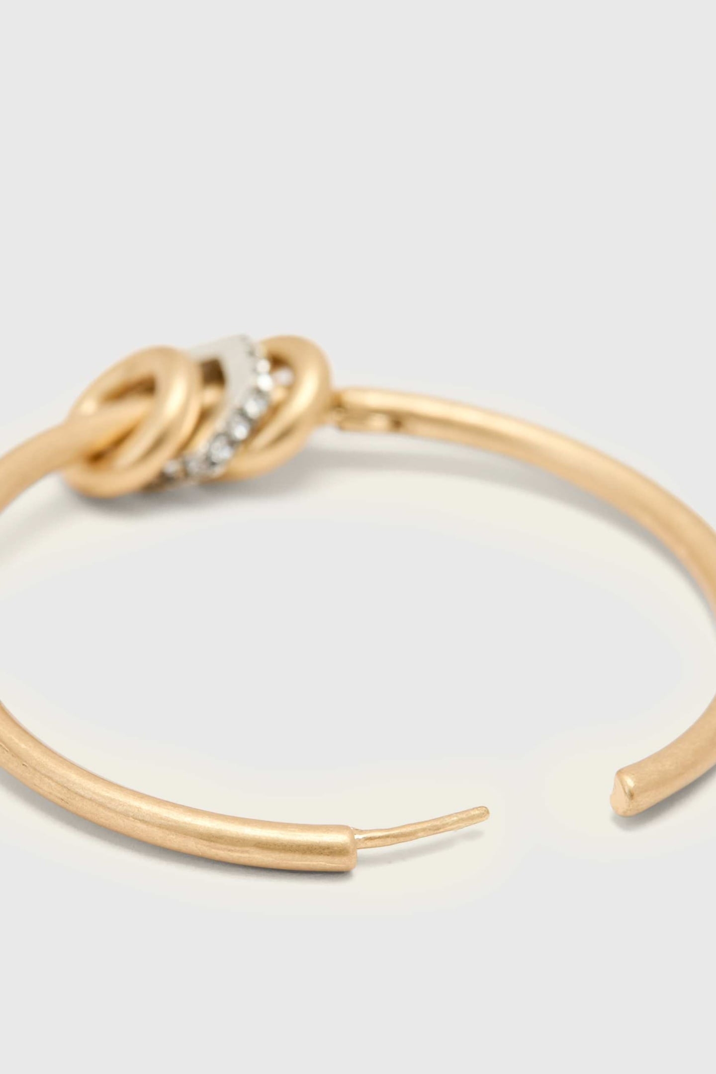 SELENE BOLT HOOPS WARM BRASS 5