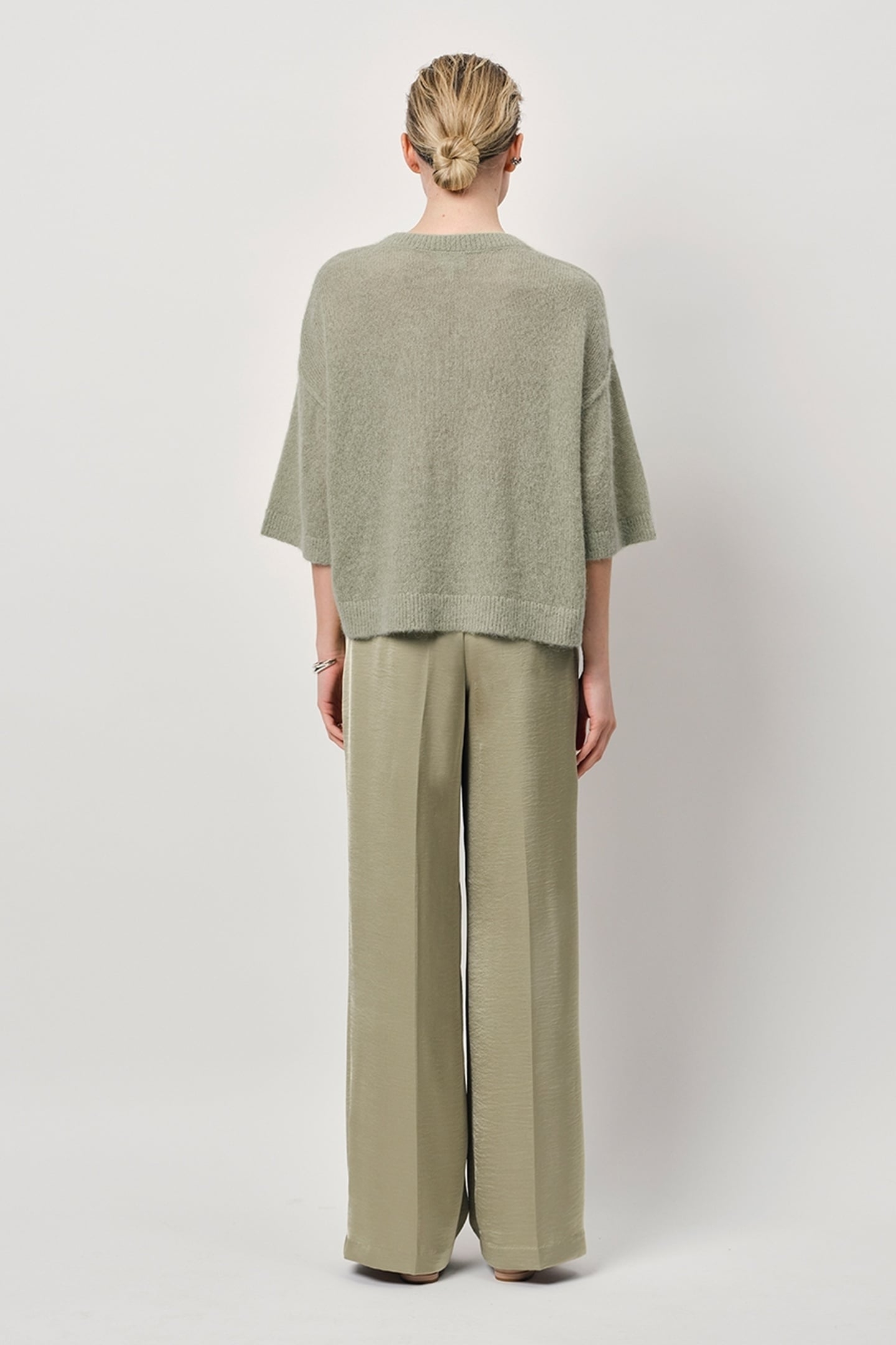 TALYA V-NECK SWEATER SUNLIT GRASS 4