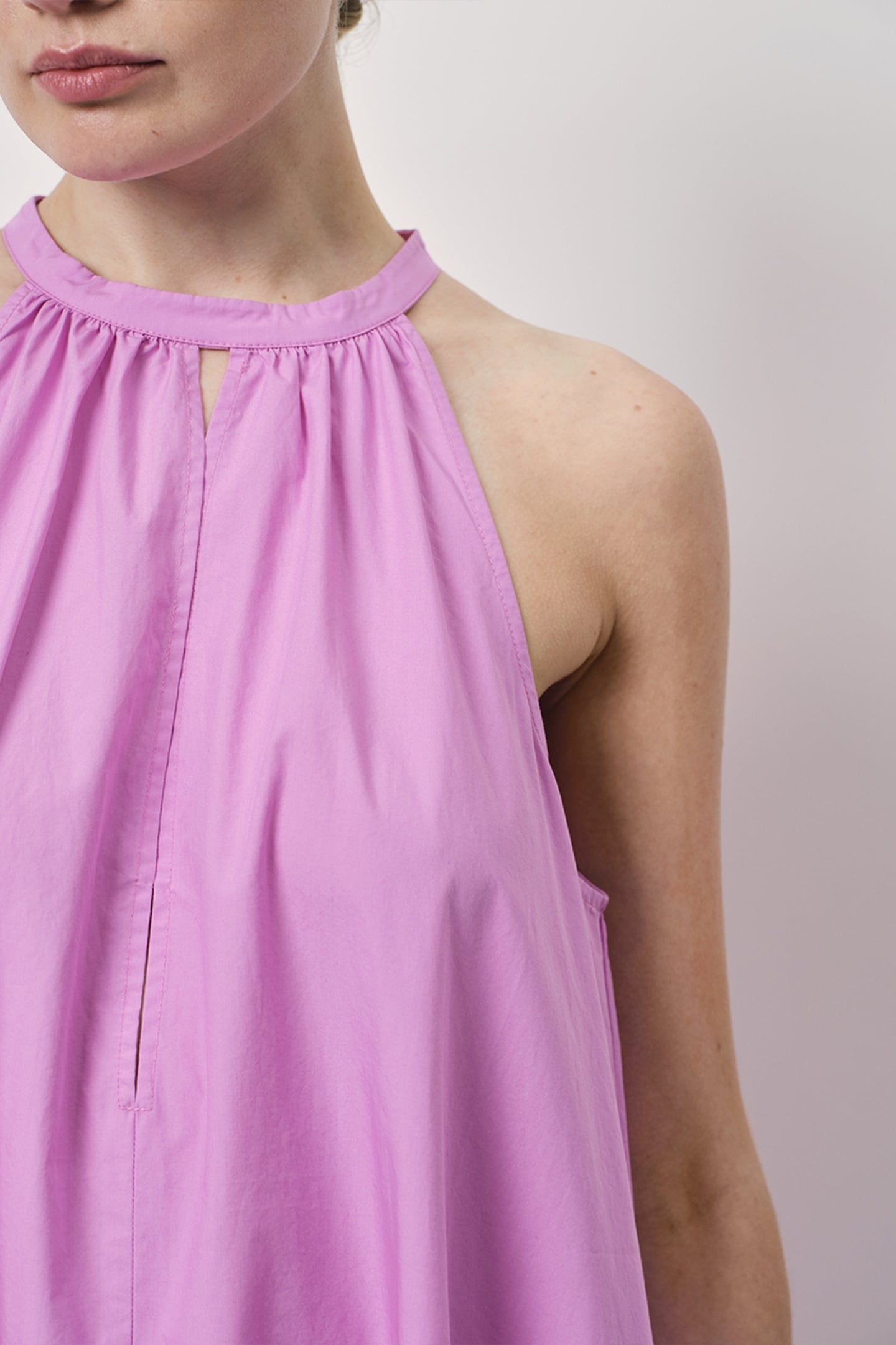 ISADORA MAXI HALTER DRESS HYPER BLUSH 4